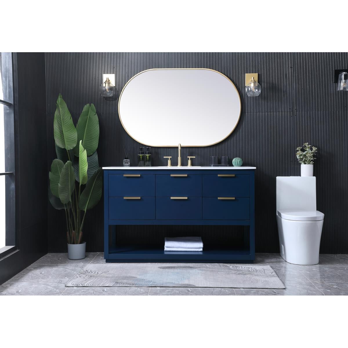 Larkin 54 Inch Bath Vanity by Elegant Decor