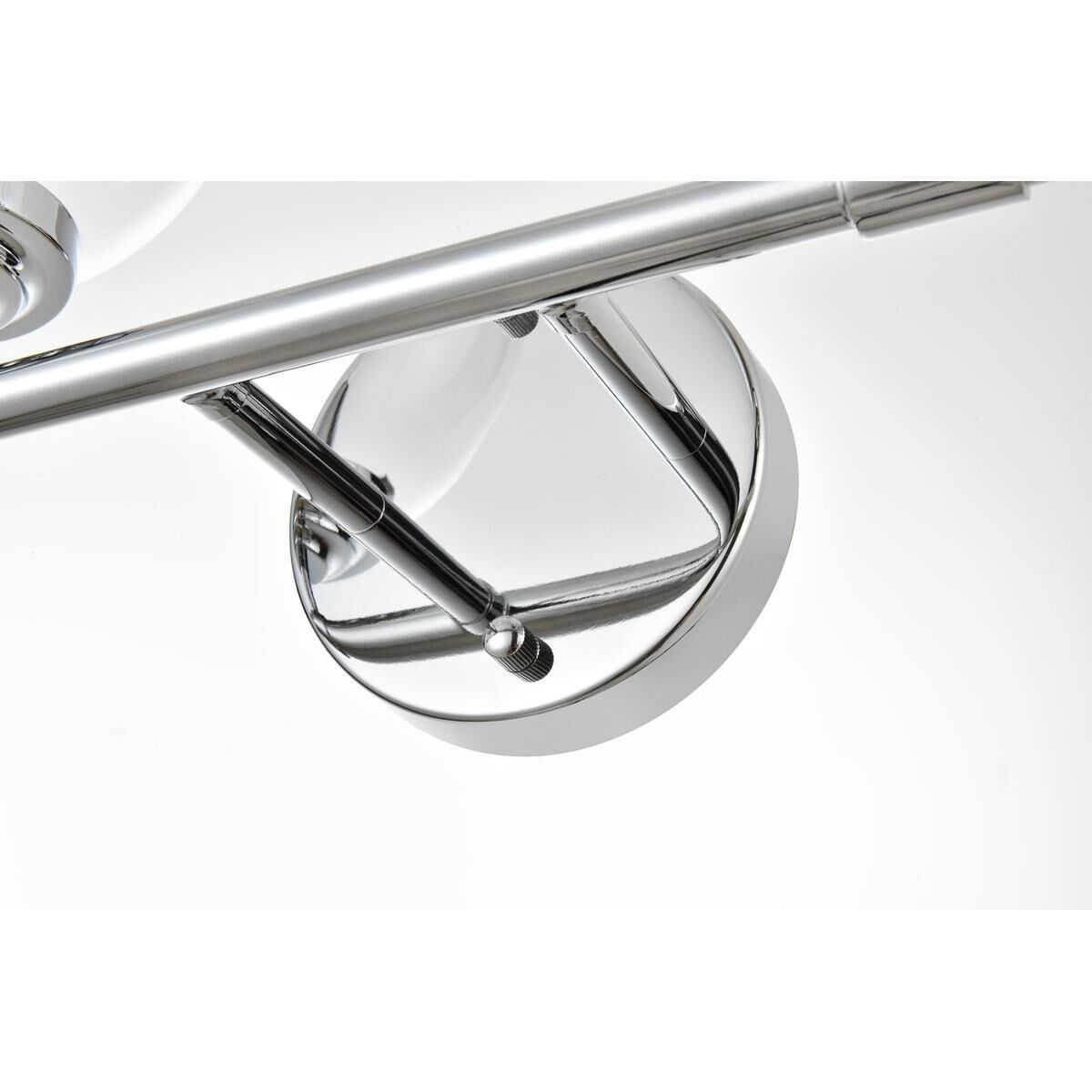 Shown in Chrome  finish and Clear glass