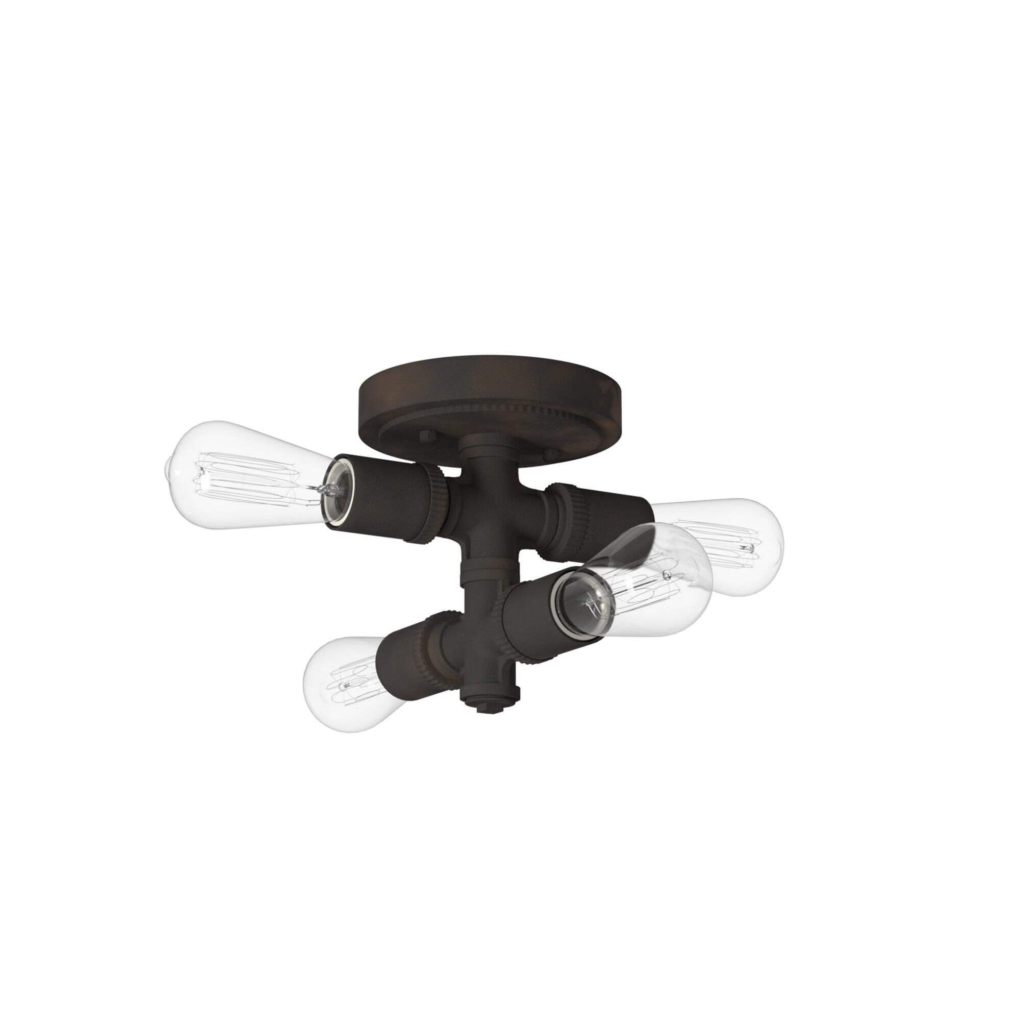 Eglo Wymer 6 Inch 4 Light Flush Mount by Eglo Lighting