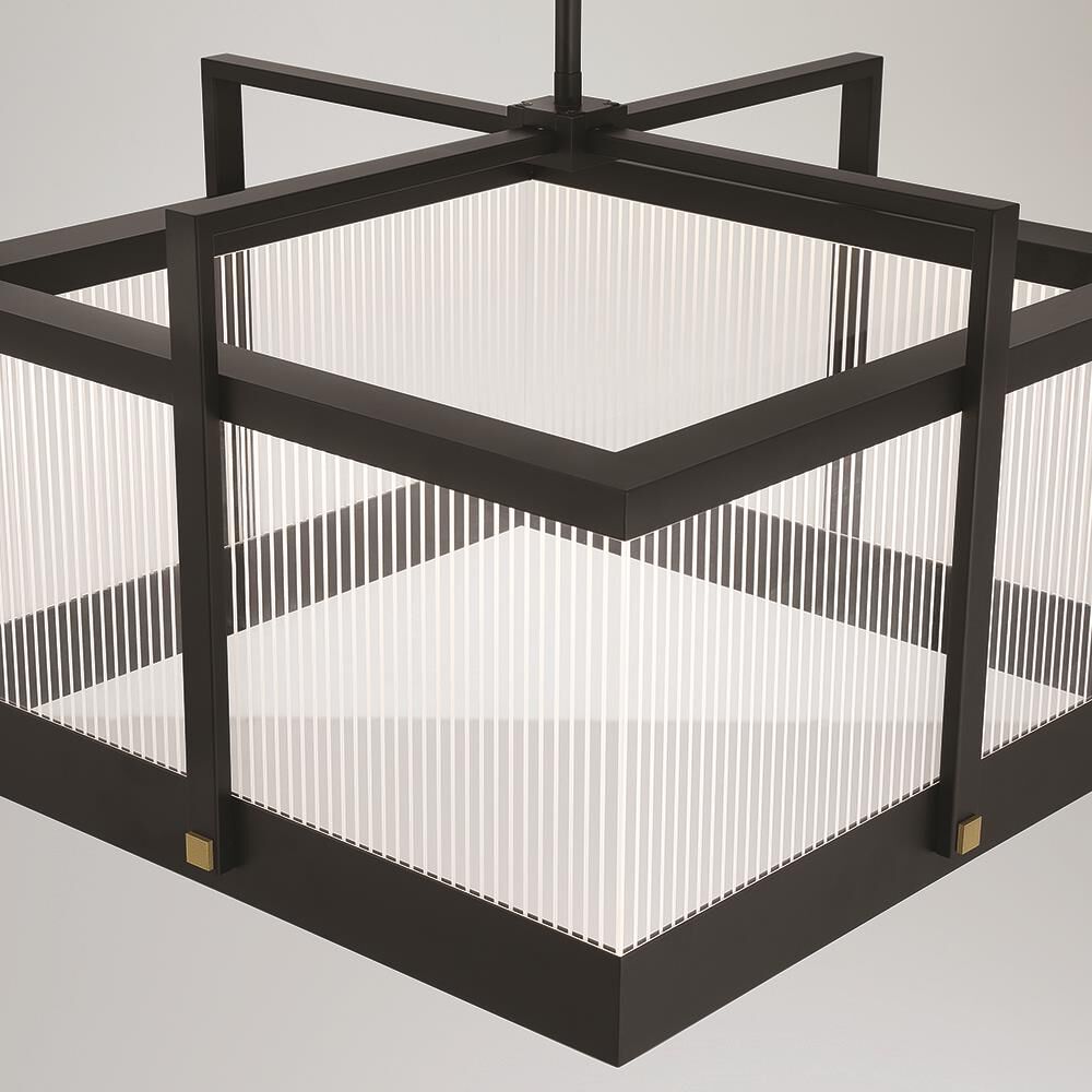 Shown in Black finish and Clear Acrylic glass