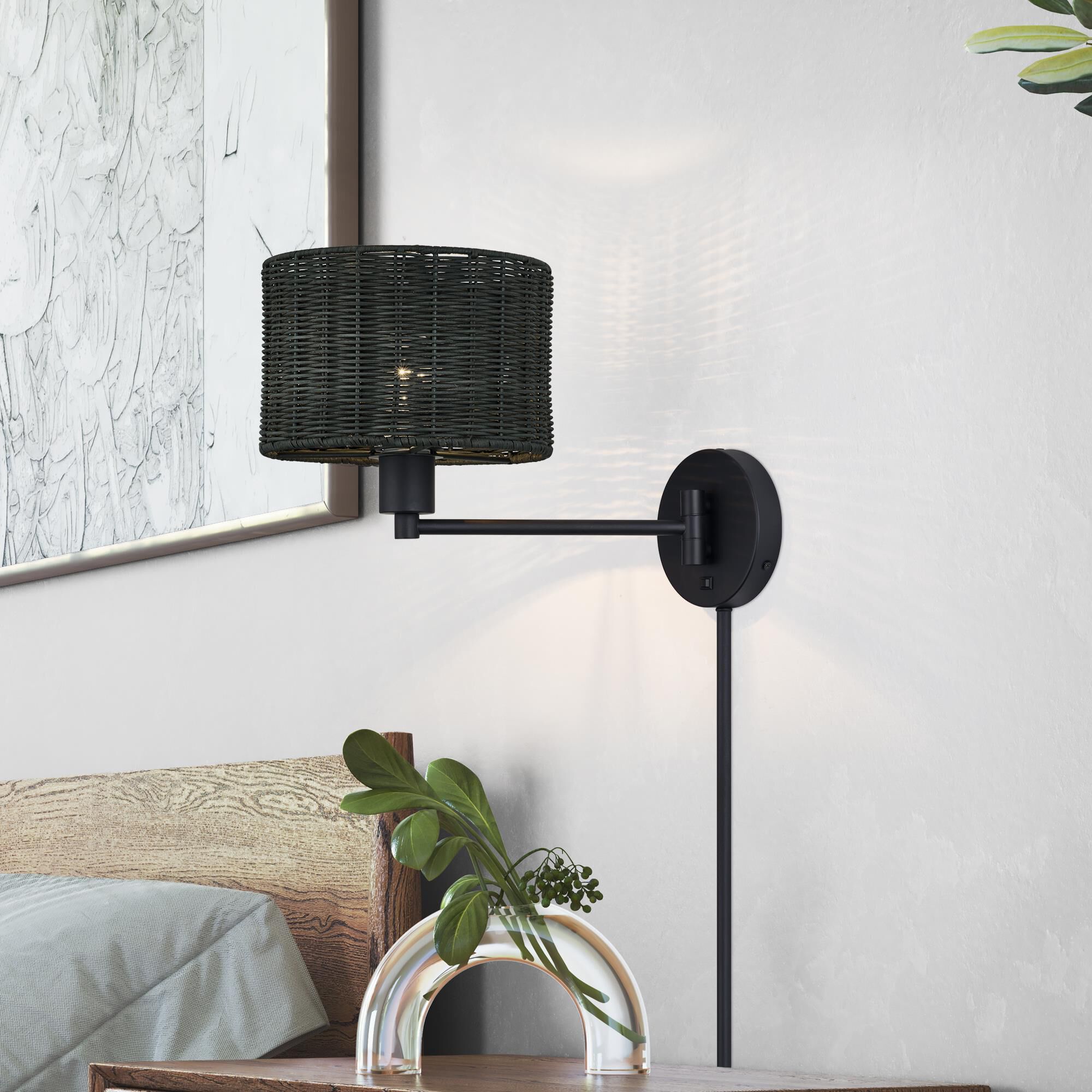 Weavington 11 Inch Wall Swing Lamp by Livex Lighting