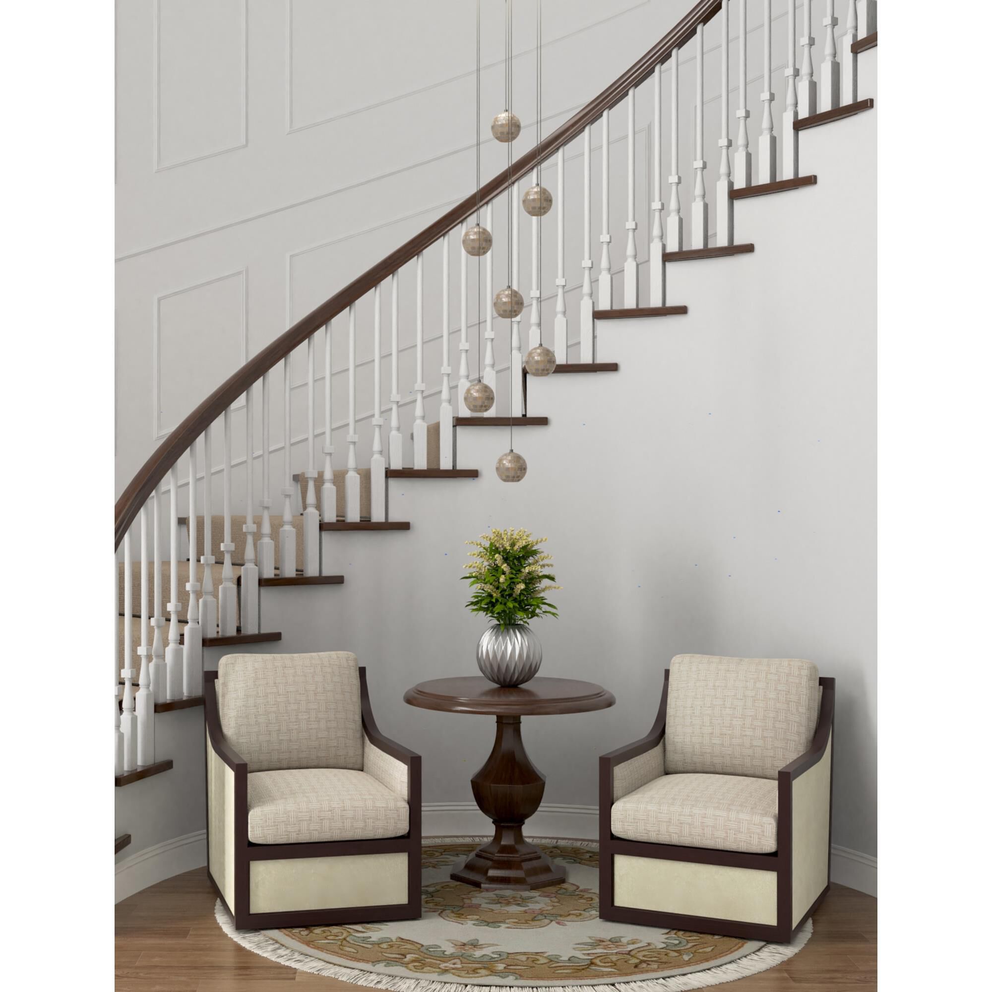 Shown in Painted Silver - Pearl finish and Metal - Mother Of Pearl shade