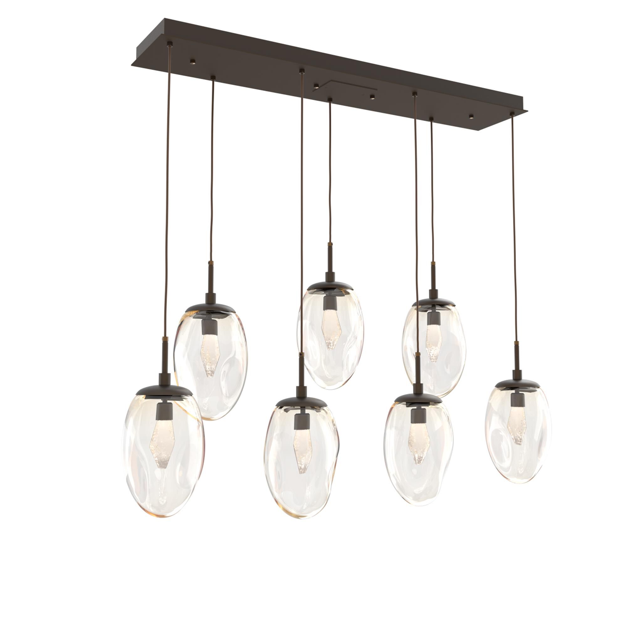 Shown in Flat Bronze finish and Geo Inner Amber Outer glass