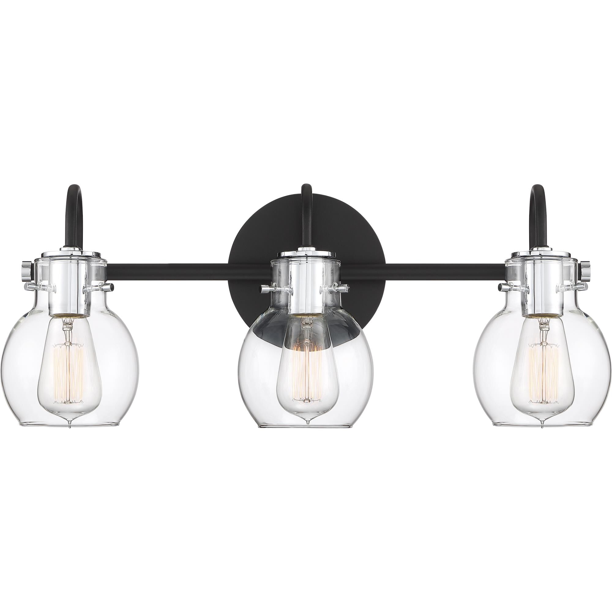 Shown in Earth Black finish and Clear glass