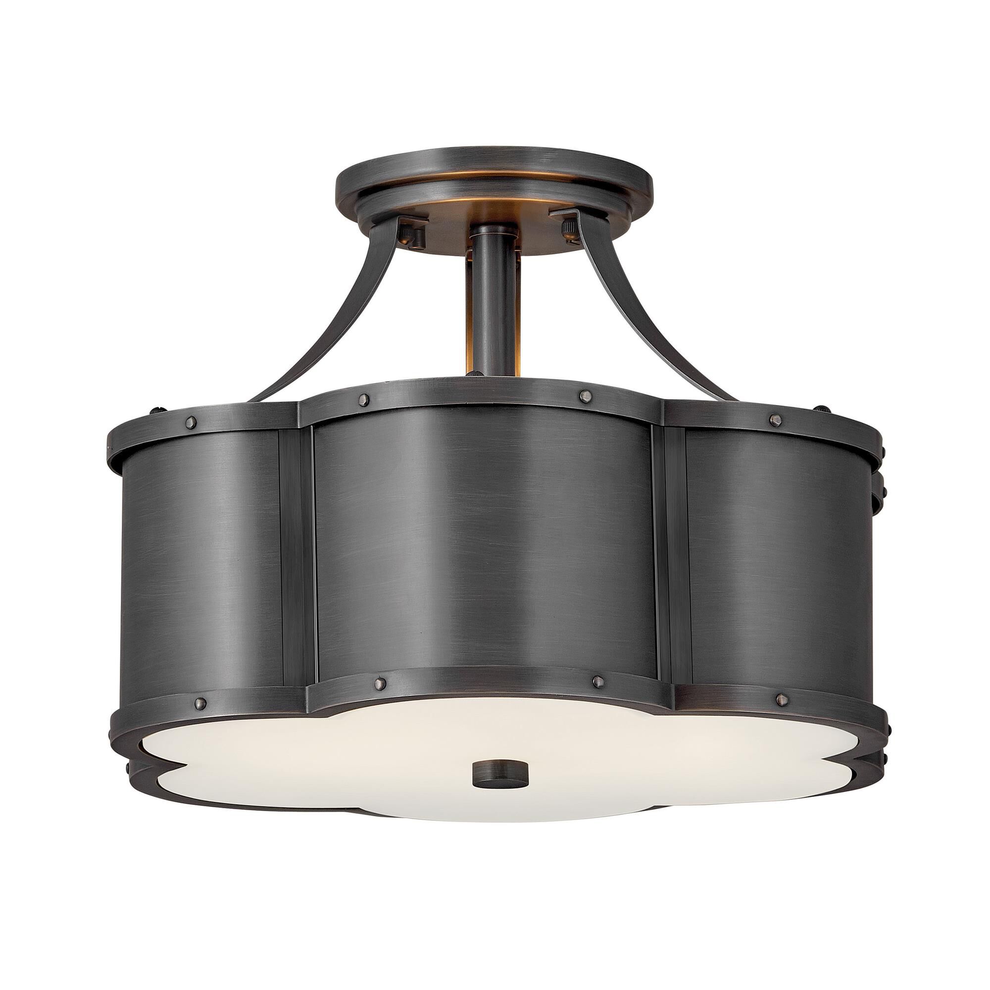 Chance 14 Inch 2 Light Semi Flush Mount,