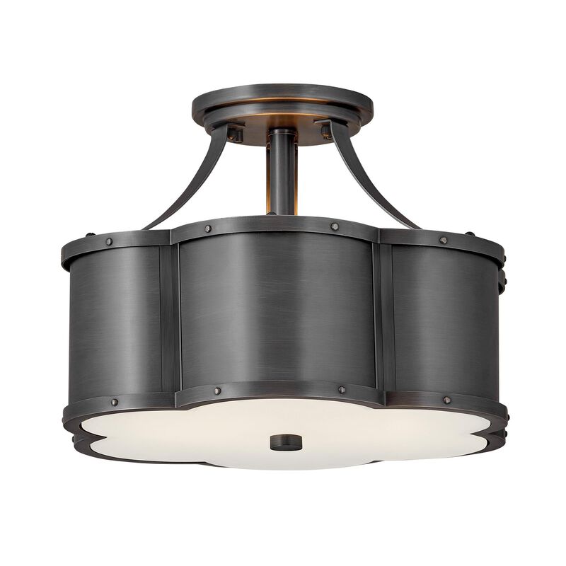 Chance 14 Inch 2 Light Semi Flush Mount by Hinkley