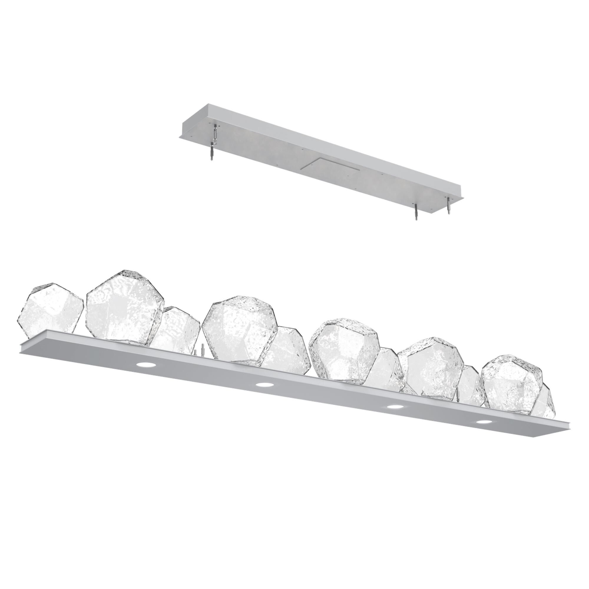 Shown in Classic Silver finish and Clear glass