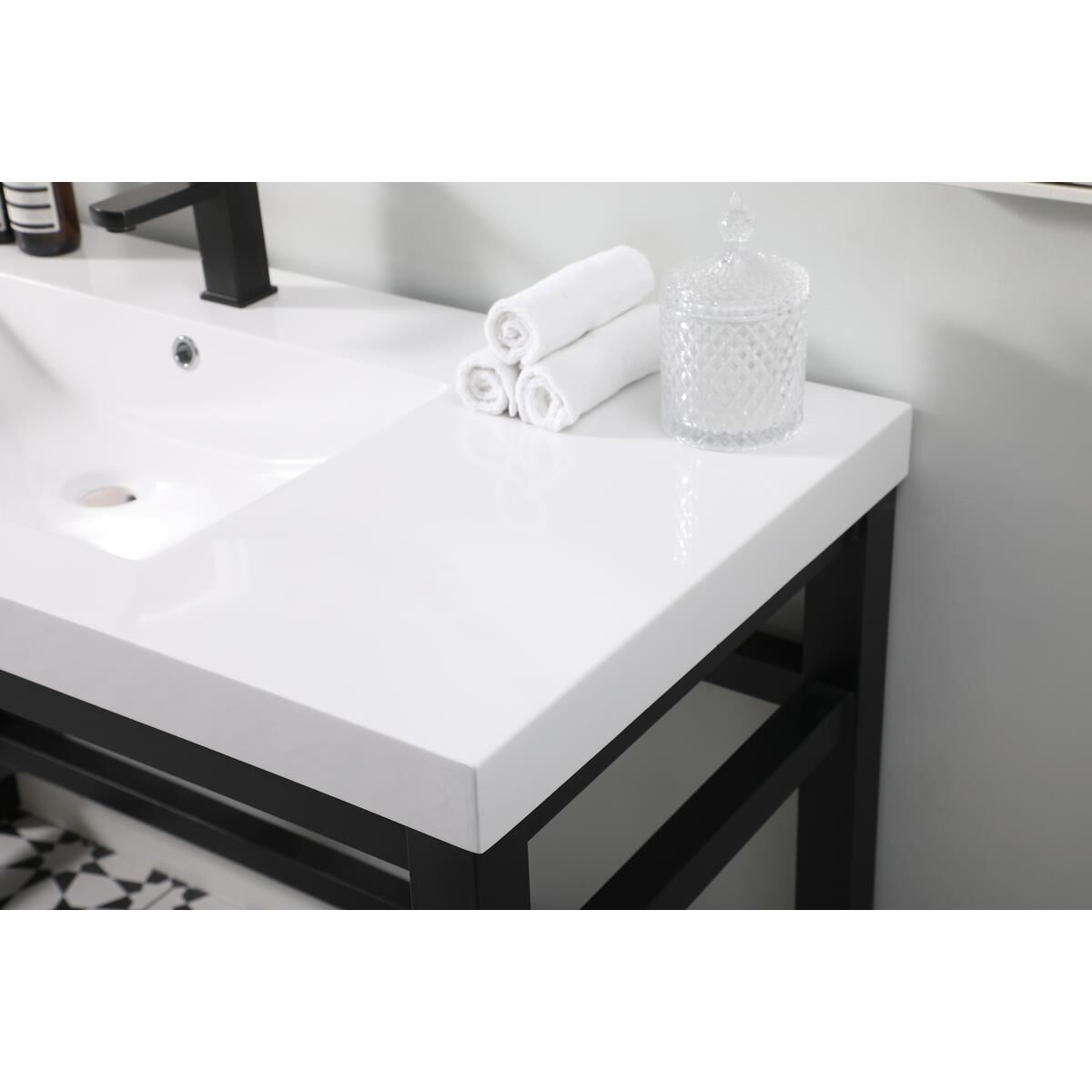 Shown in Black finish