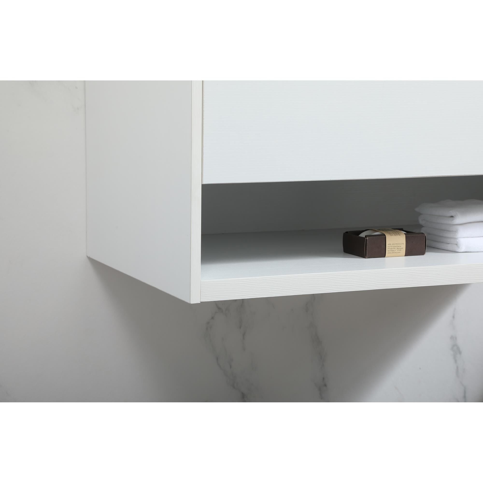 Shown in White finish