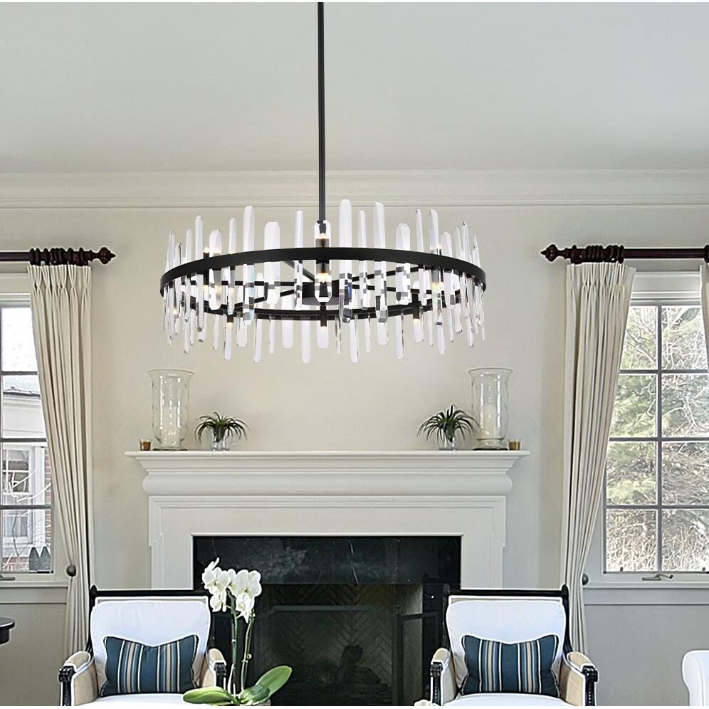 Serena 36 Inch 16 Light Chandelier by Elegant Lighting