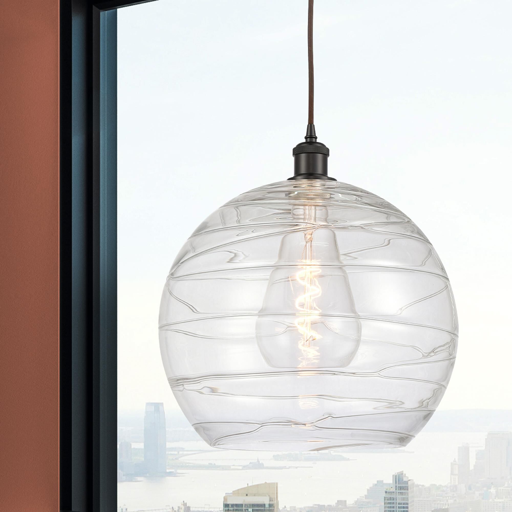 Bruno Marashlian Athens Deco Swirl 14 Inch Large Pendant by Innovations Lighting