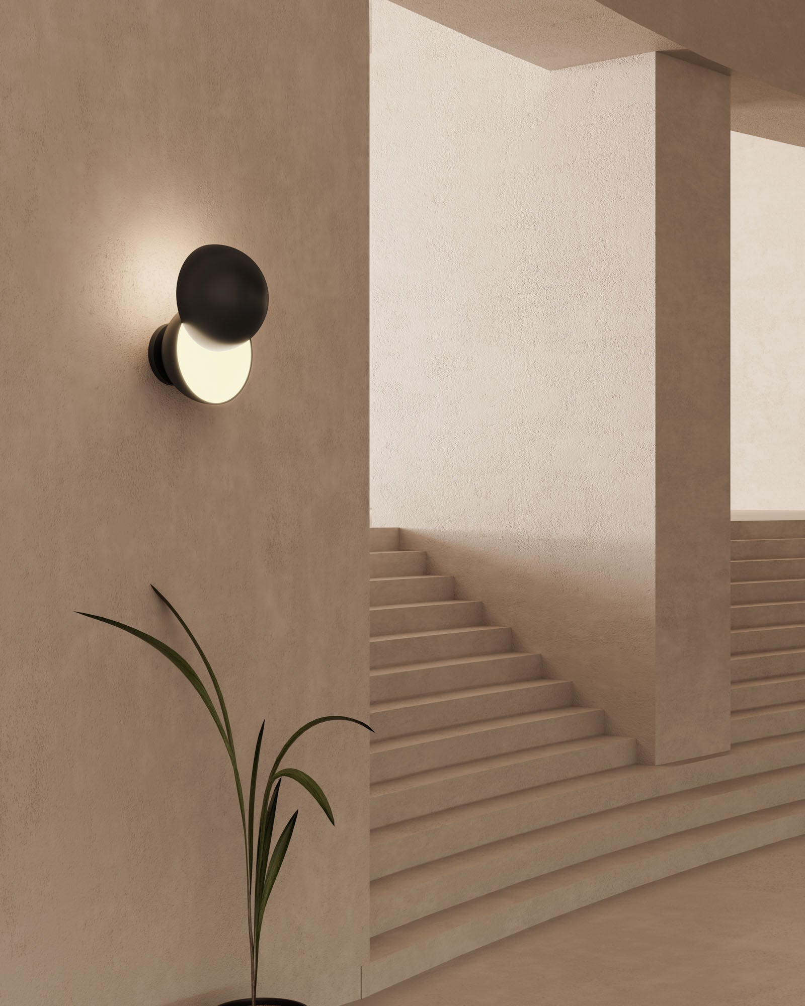 Shown in Black finish and Steel shade