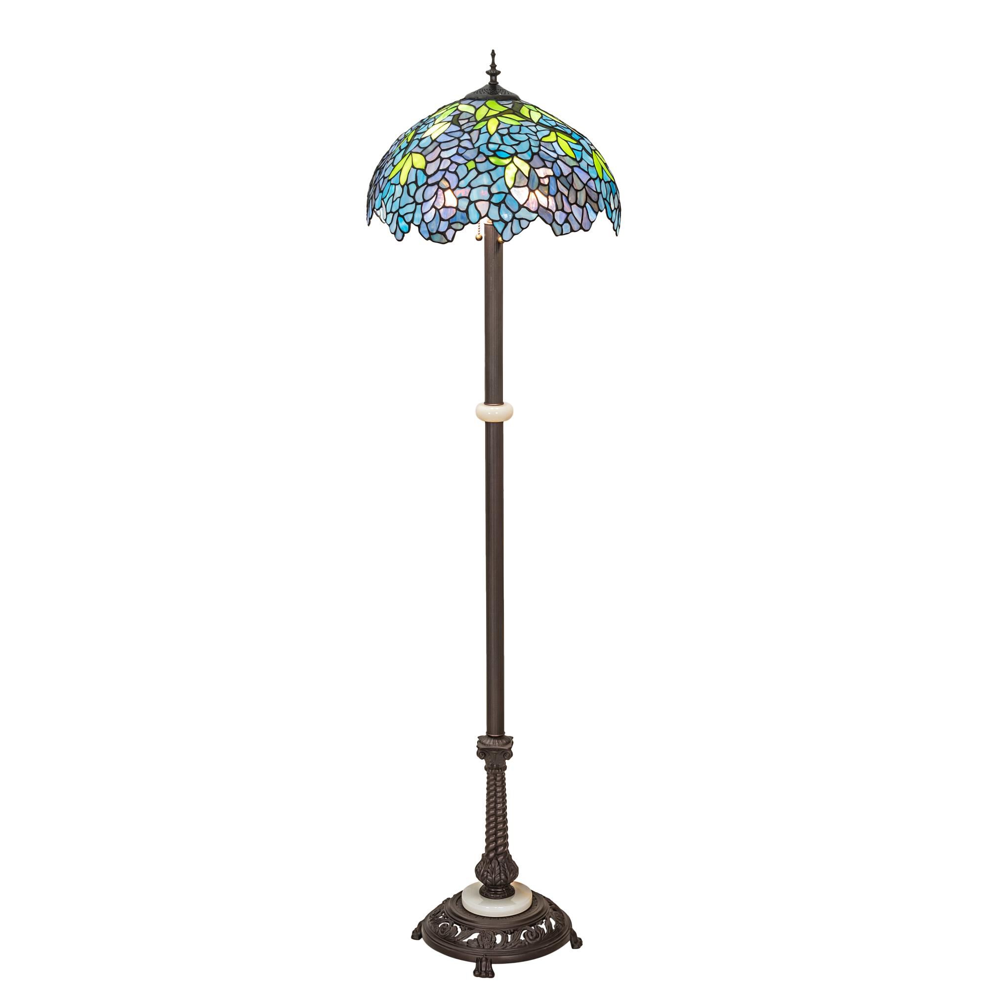 Tiffany Wisteria 62 Inch Floor Lamp by Meyda Lighting