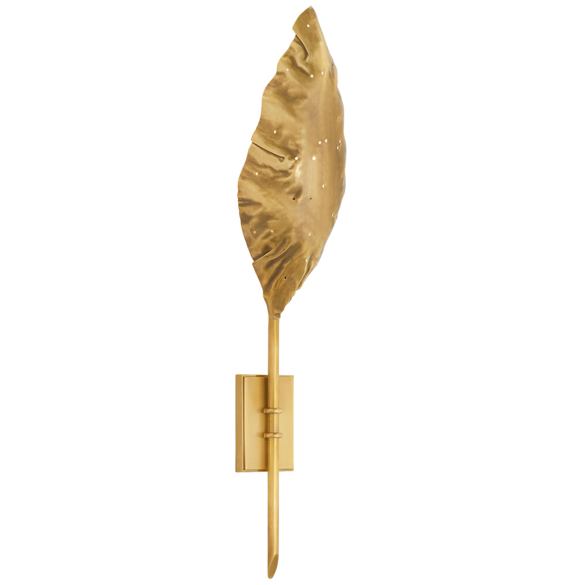 Shown in Antique-Burnished Brass finish and No Option shade