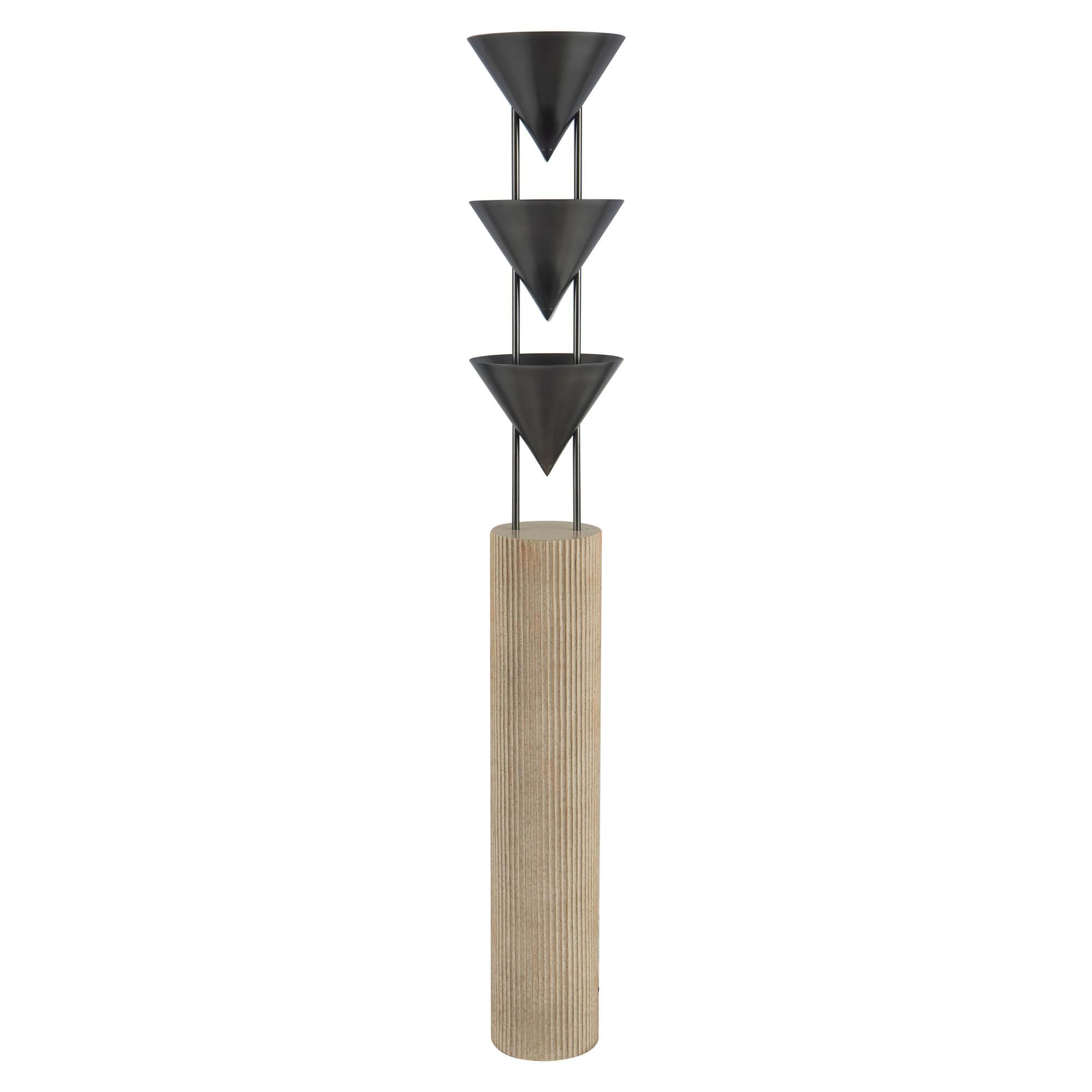 Shown in Aged Steel finish and Steel shade