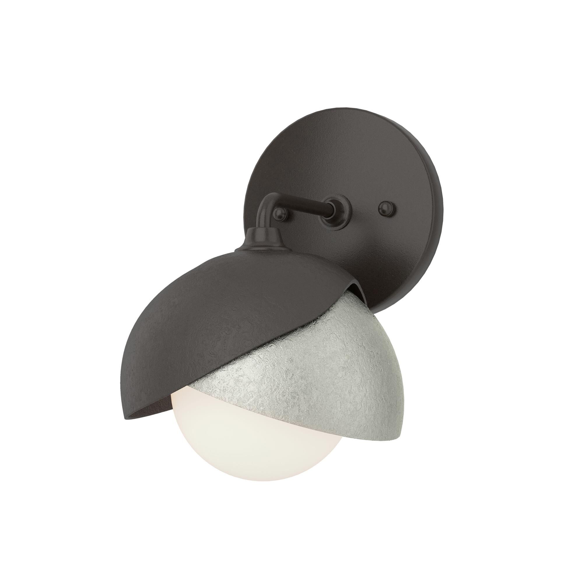 Shown in Oil Rubbed Bronze finish and Opal glass and Sterling (85) accent