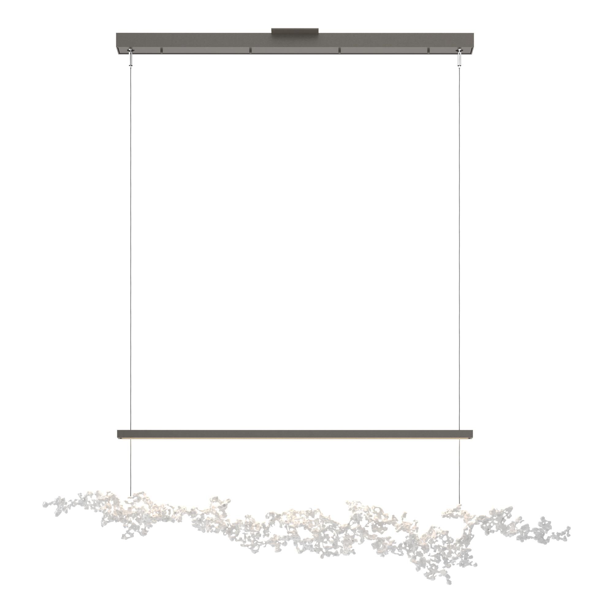 Shown in Dark Smoke finish and White Aluminum shade