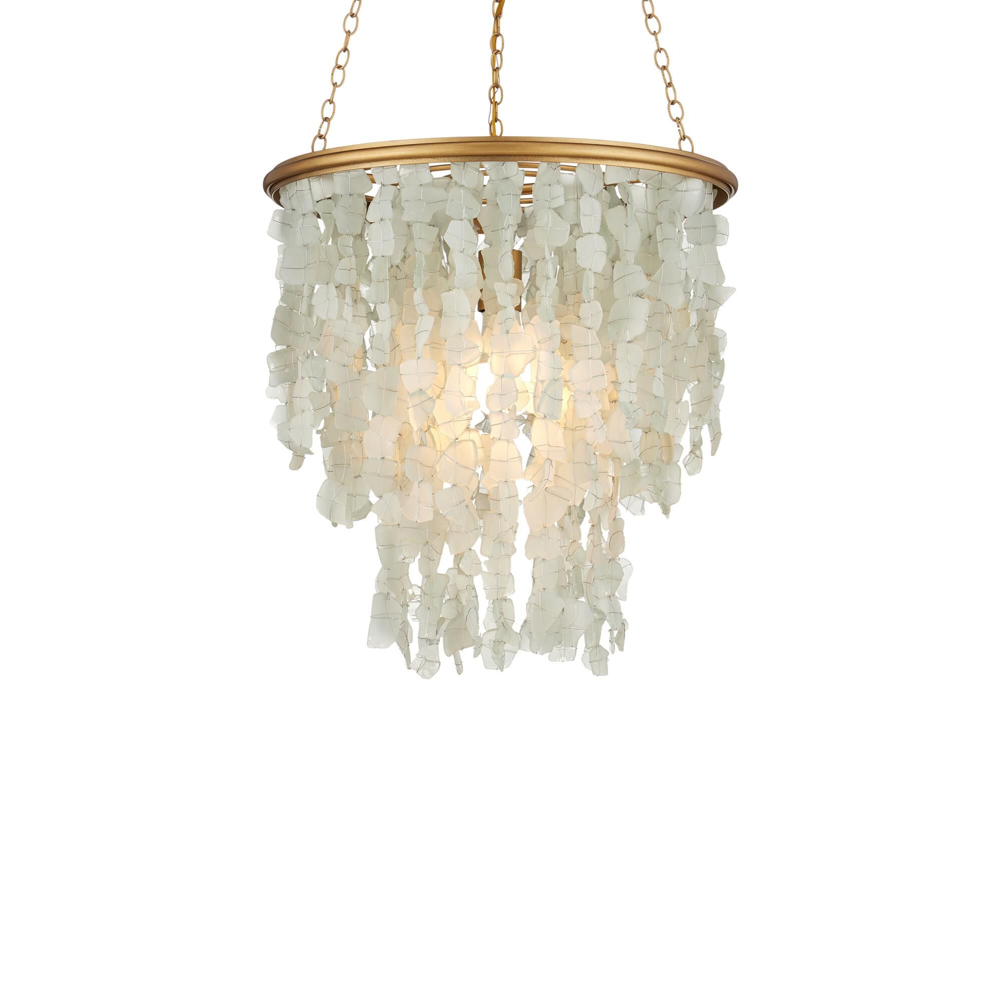 Shown in Seaglass and Contemporary Gold finish