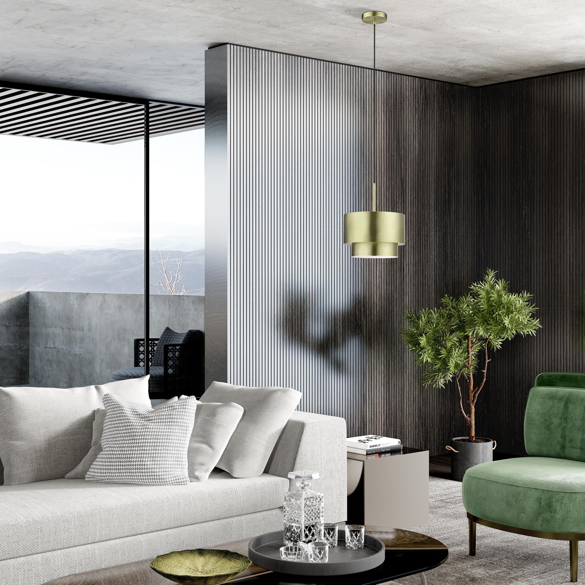 Zolana 12 Inch Mini Pendant by Livex Lighting