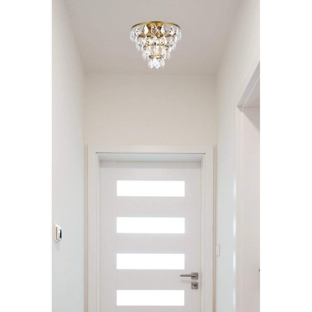 Ella 12 Inch 3 Light Flush Mount by Elegant Lighting