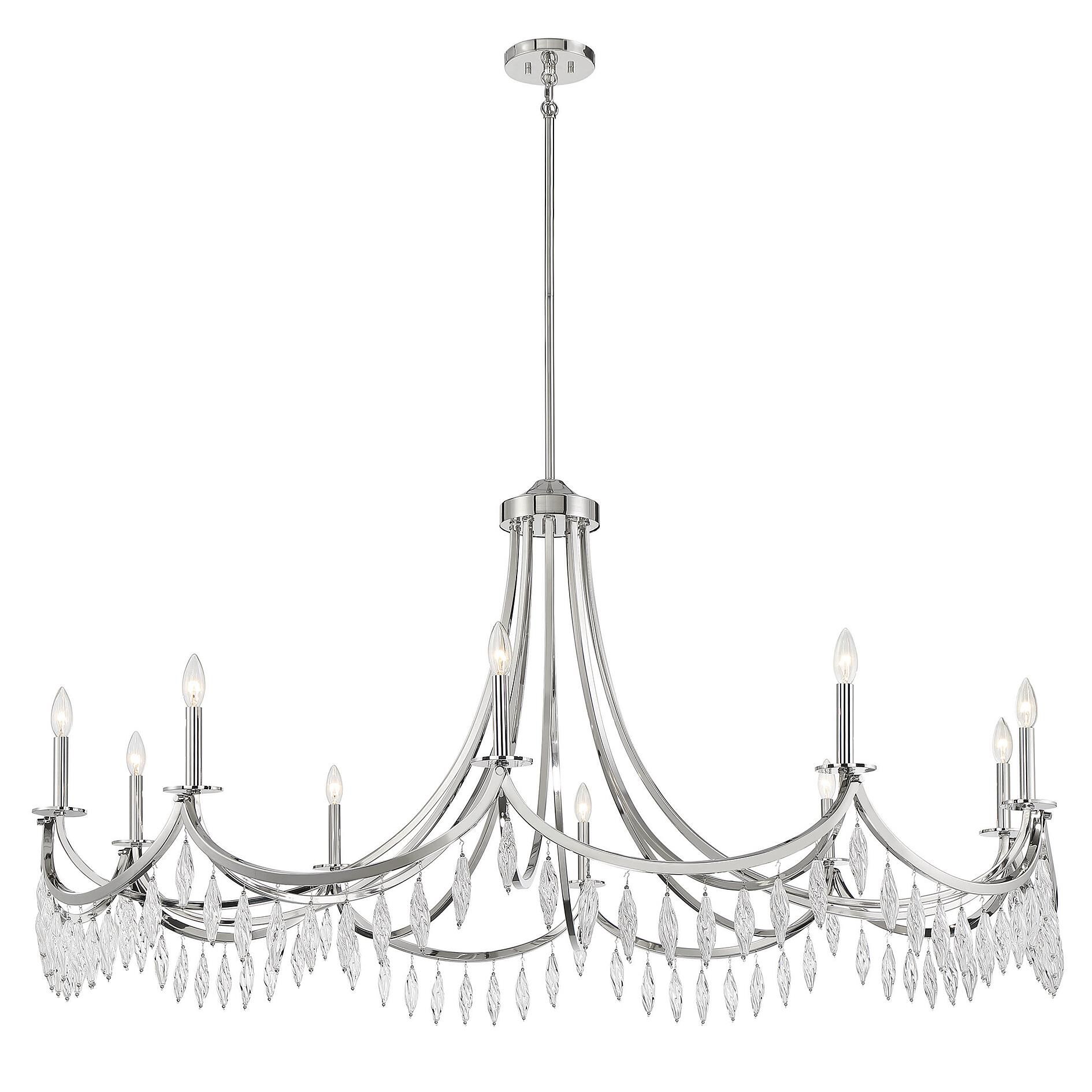 Kameron 60 Inch 10 Light Chandelier by Savoy House