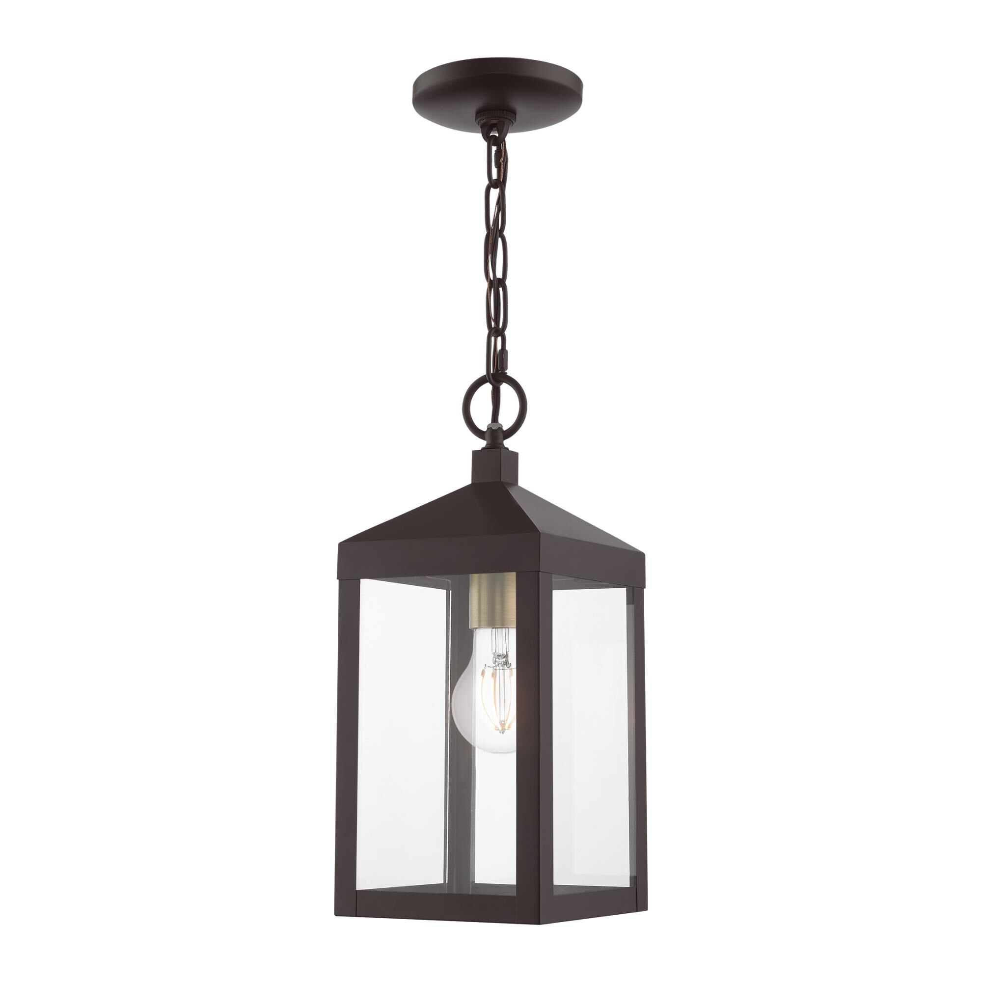 Livex Lighting Nyack 14 Inch Tall Outdoor Hanging Lantern