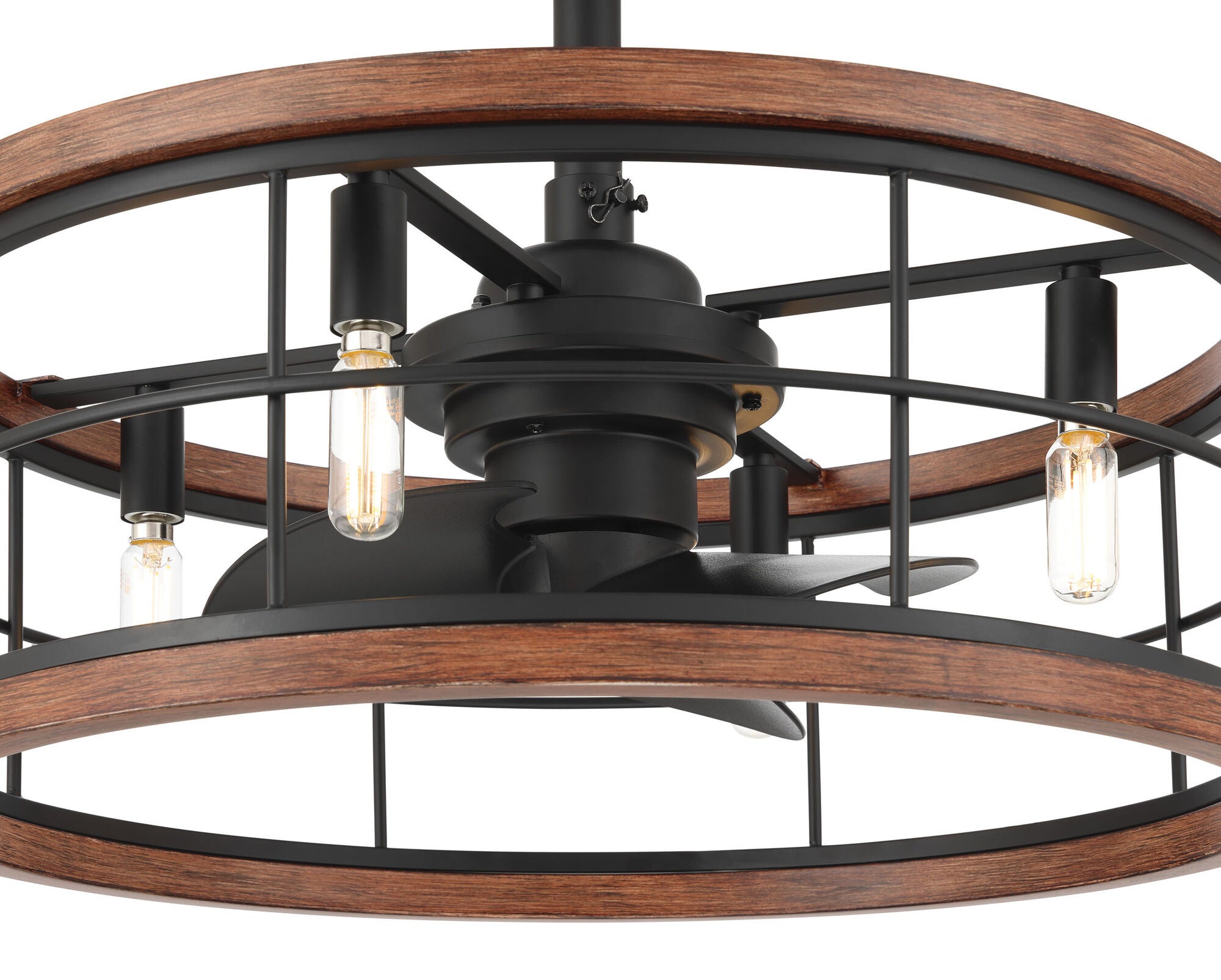 Haven 22 Inch Chandelier Ceiling Fan with Light Kit,