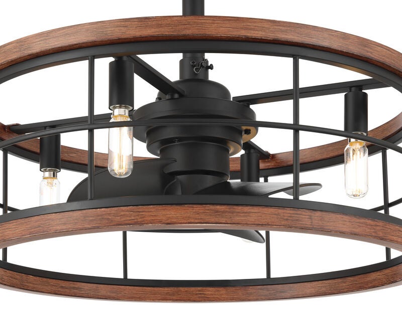 Haven 22 Inch Chandelier Ceiling Fan with Light Kit by Hunter Fan
