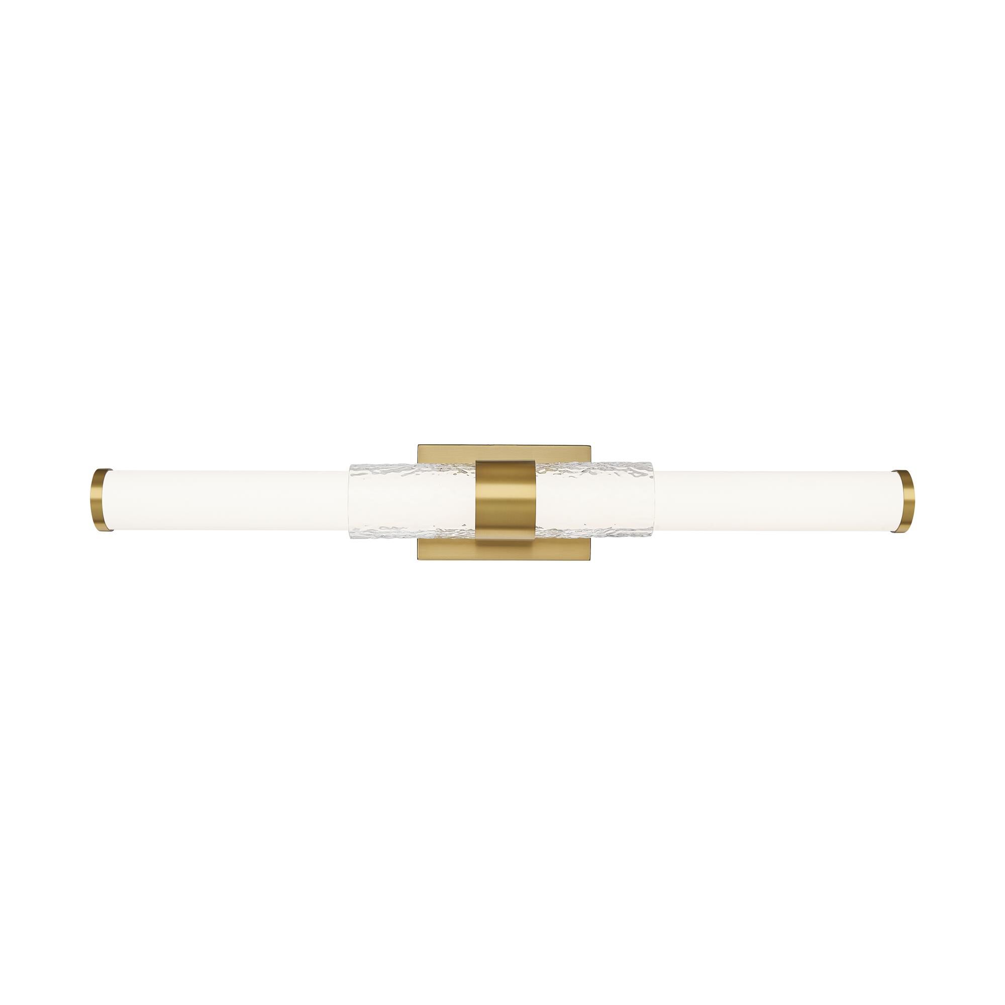 Shown in Modern Gold finish and Matte Opal glass and Matte Opal shade