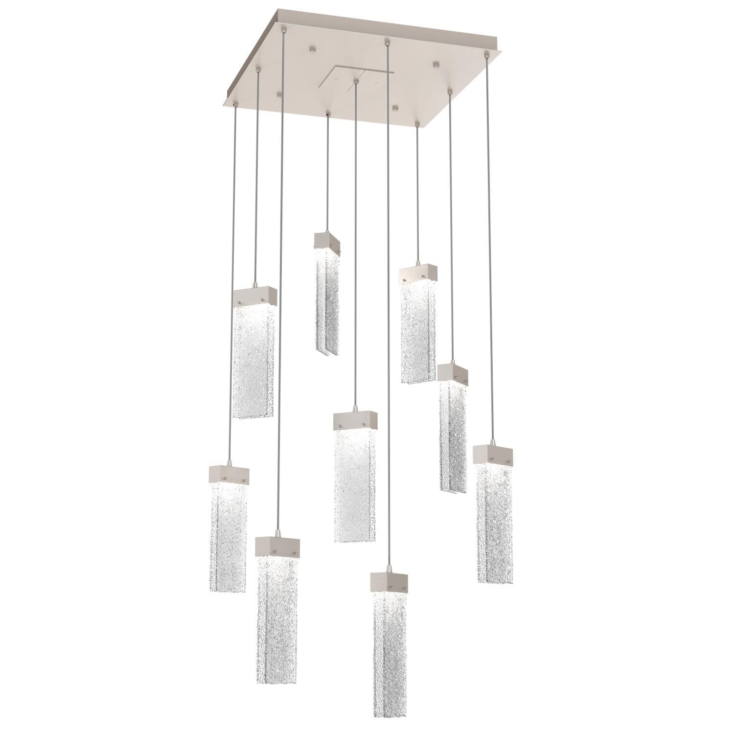 Shown in Metallic Beige Silver finish and Clear Rimelight glass