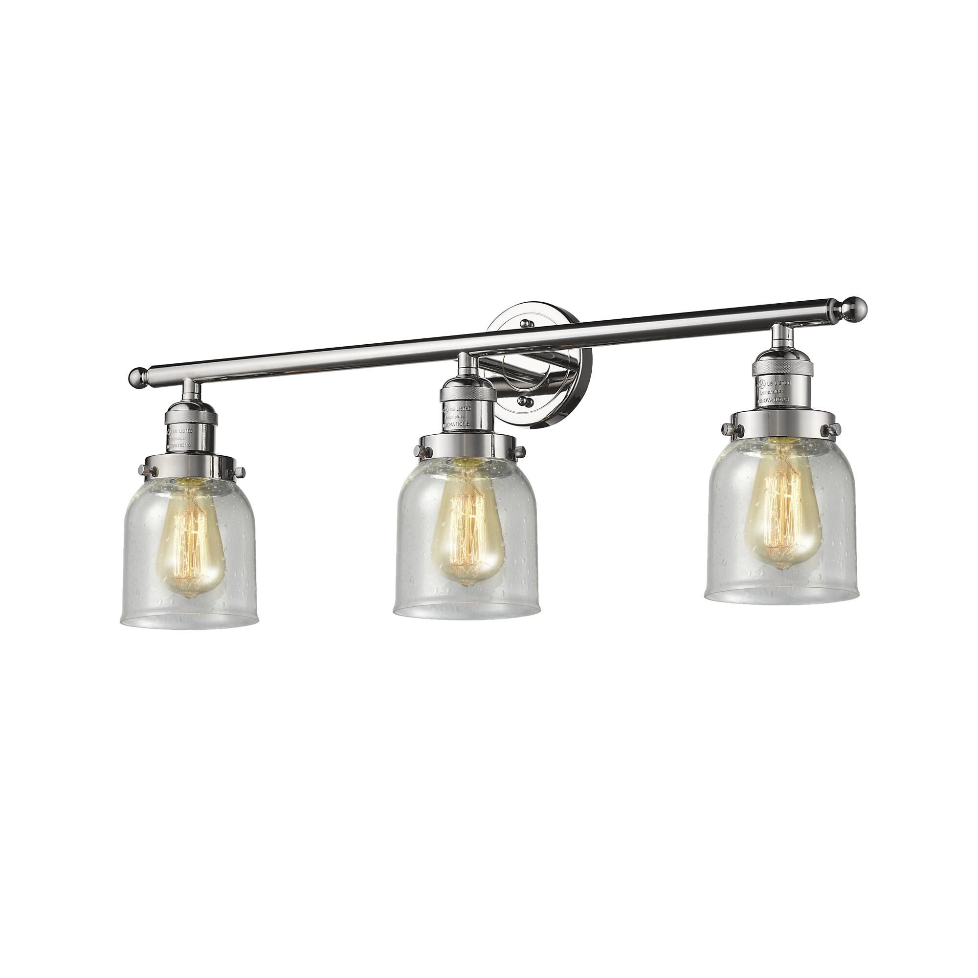 Bruno Marashlian Small Bell 30 Inch 3 Light Bath Vanity Light by Innovations Lighting