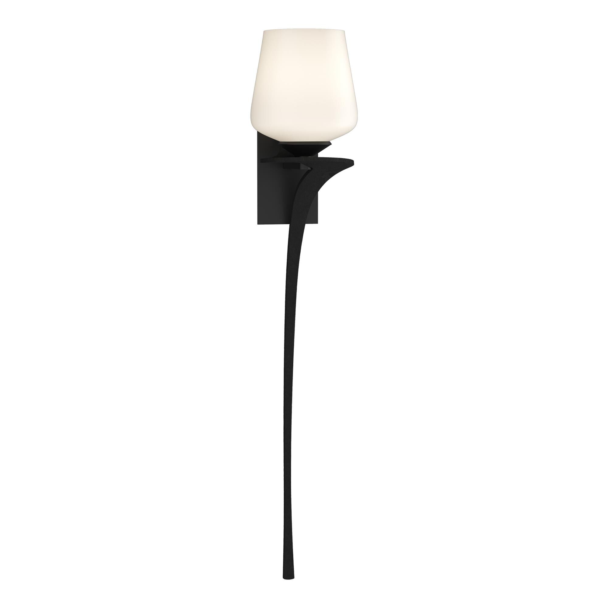 Shown in Black finish and Opal  glass and Orientation: Right accent