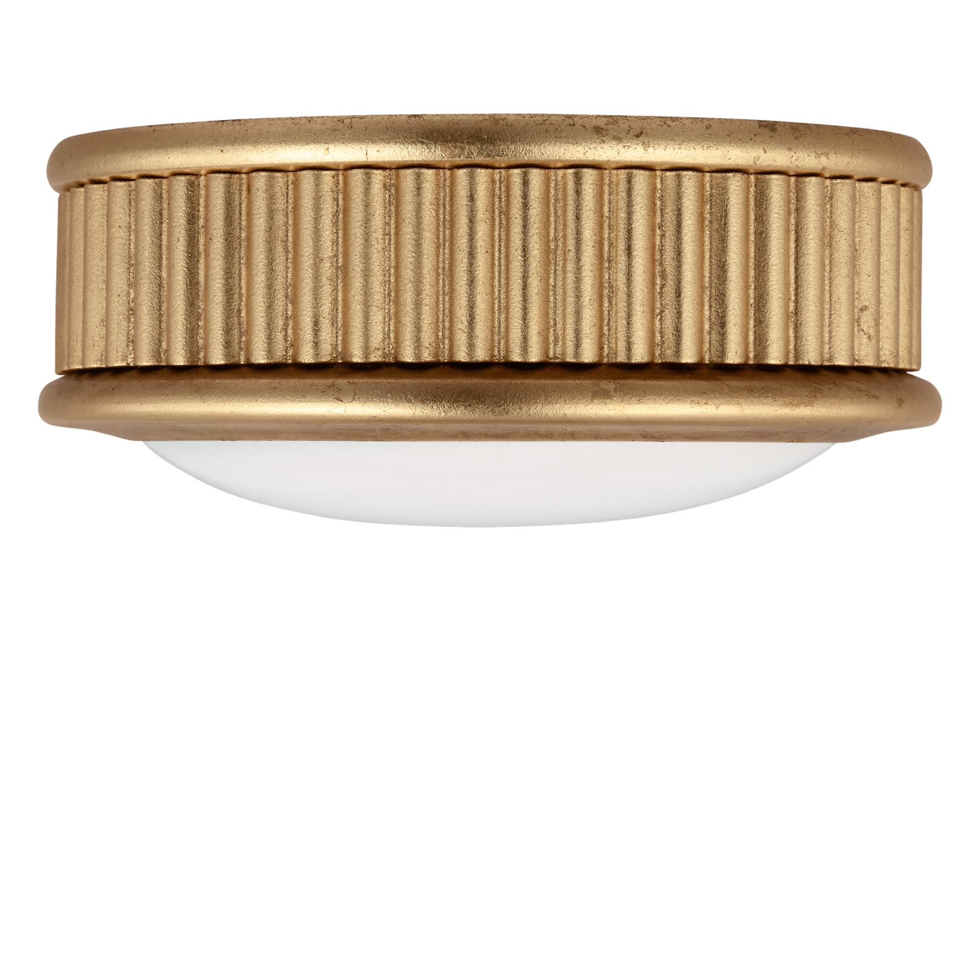 Shown in Gild finish and Milk glass