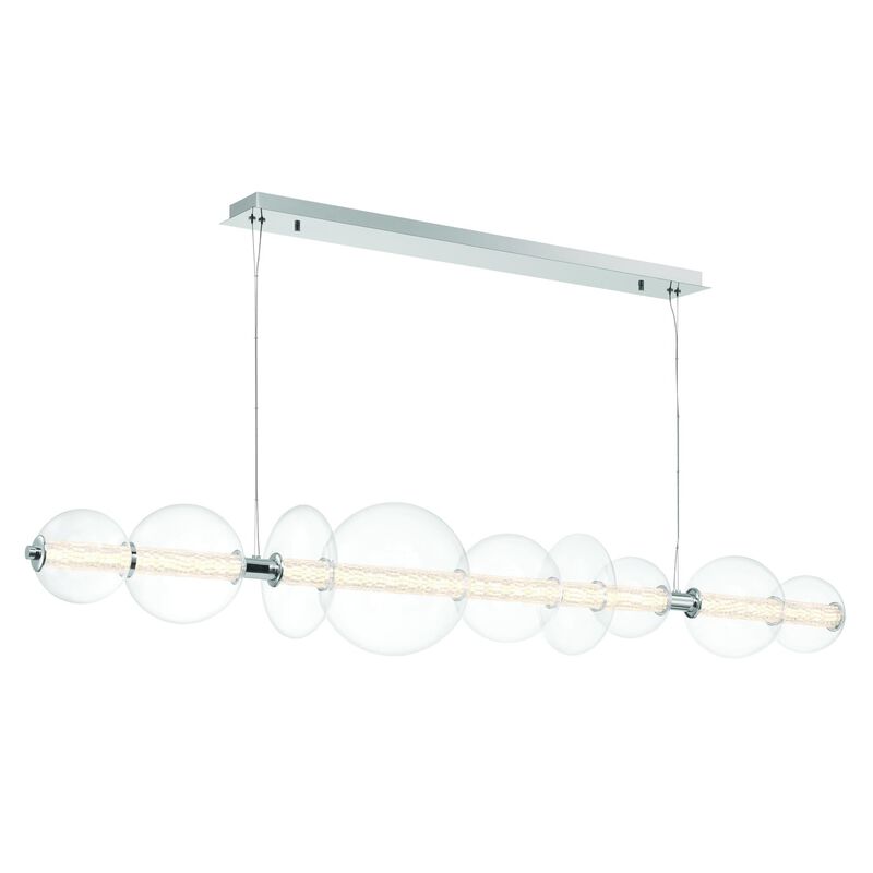 Atomo Large Linear Chandelier by Eurofase Lighting