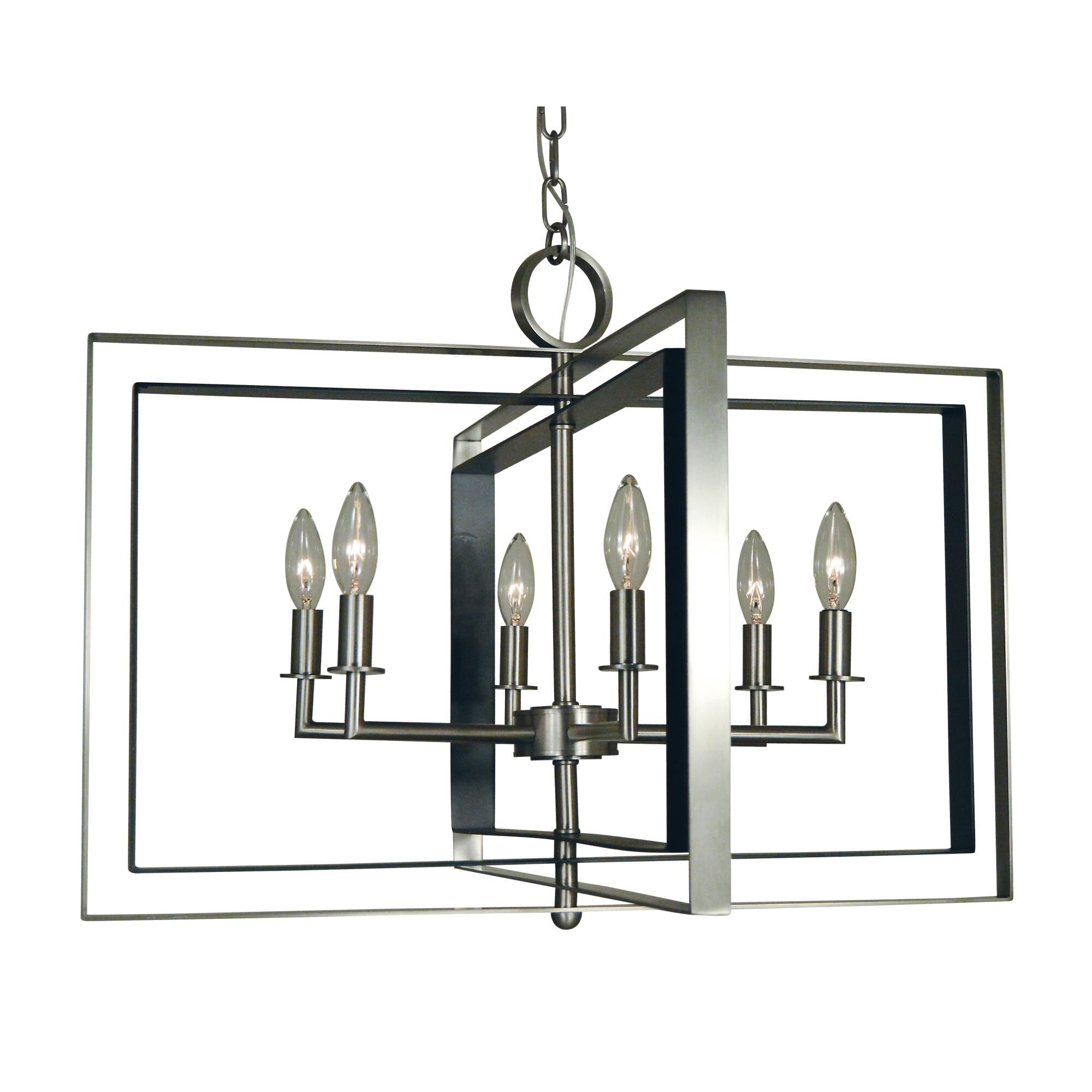 Symmetry 26 Inch 6 Light LED Chandelier by Framburg