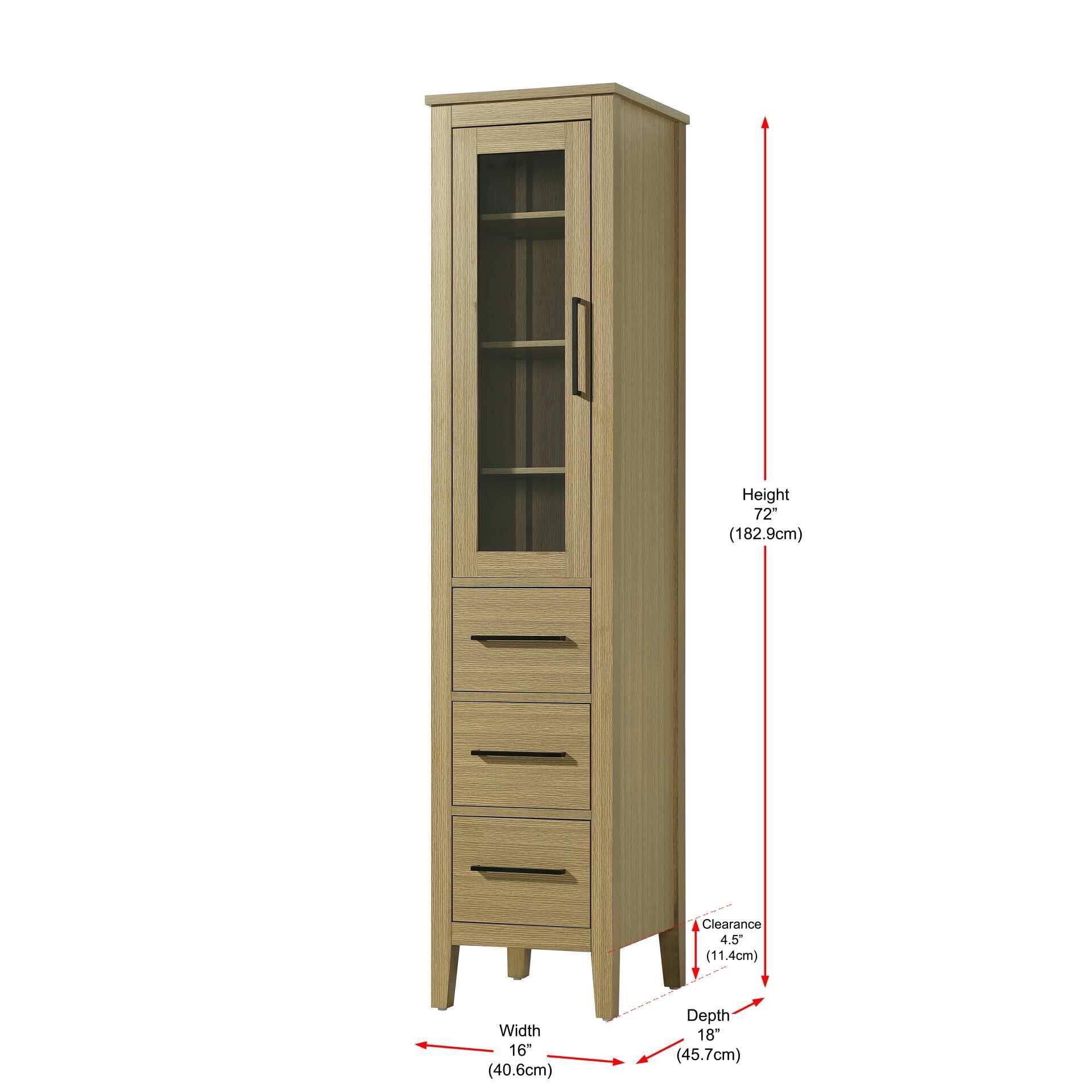 Millie 72 Inch Storage Cabinet by Elegant Decor