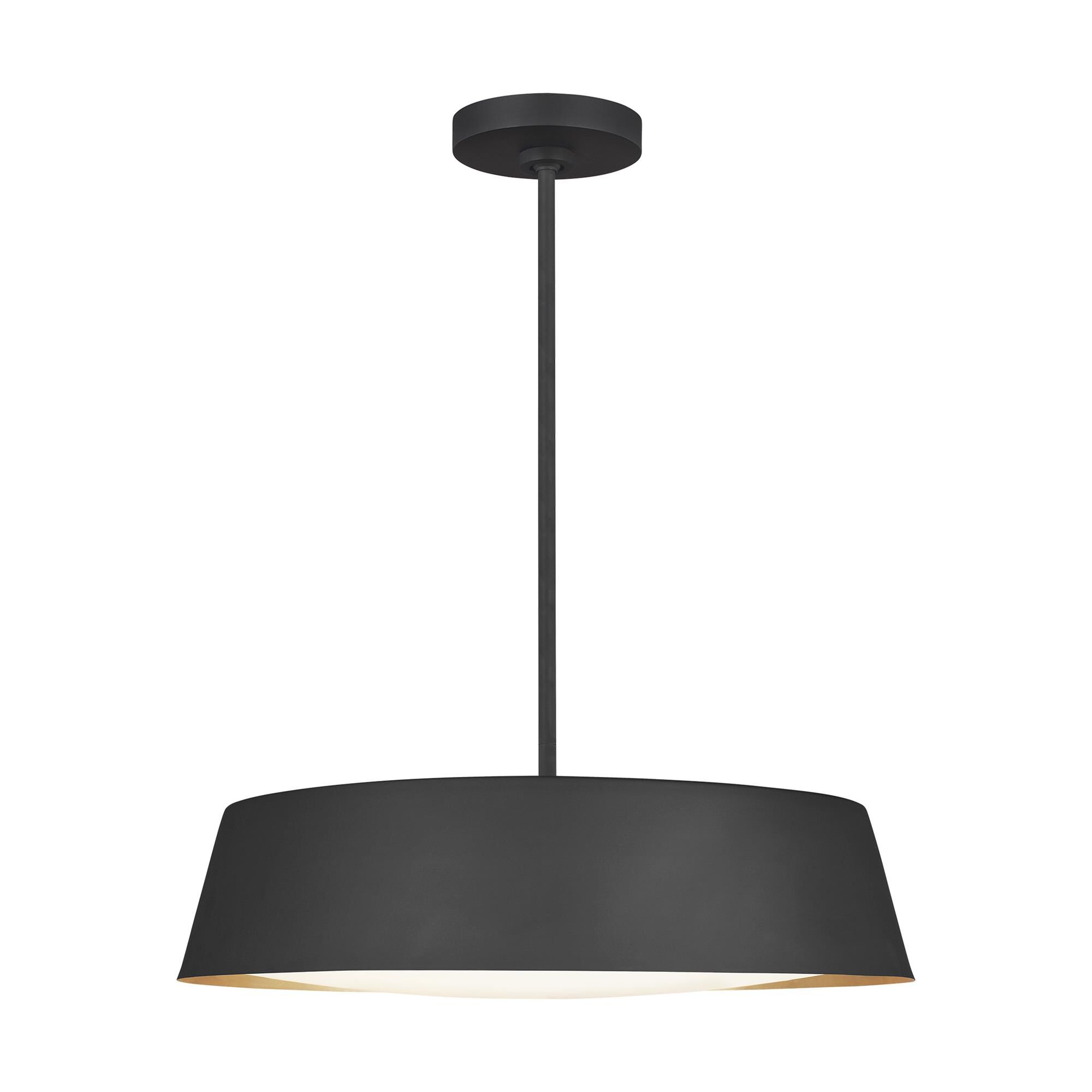 Shown in Midnight Black finish and Silk Screen White Inside -  Clear Outside glass