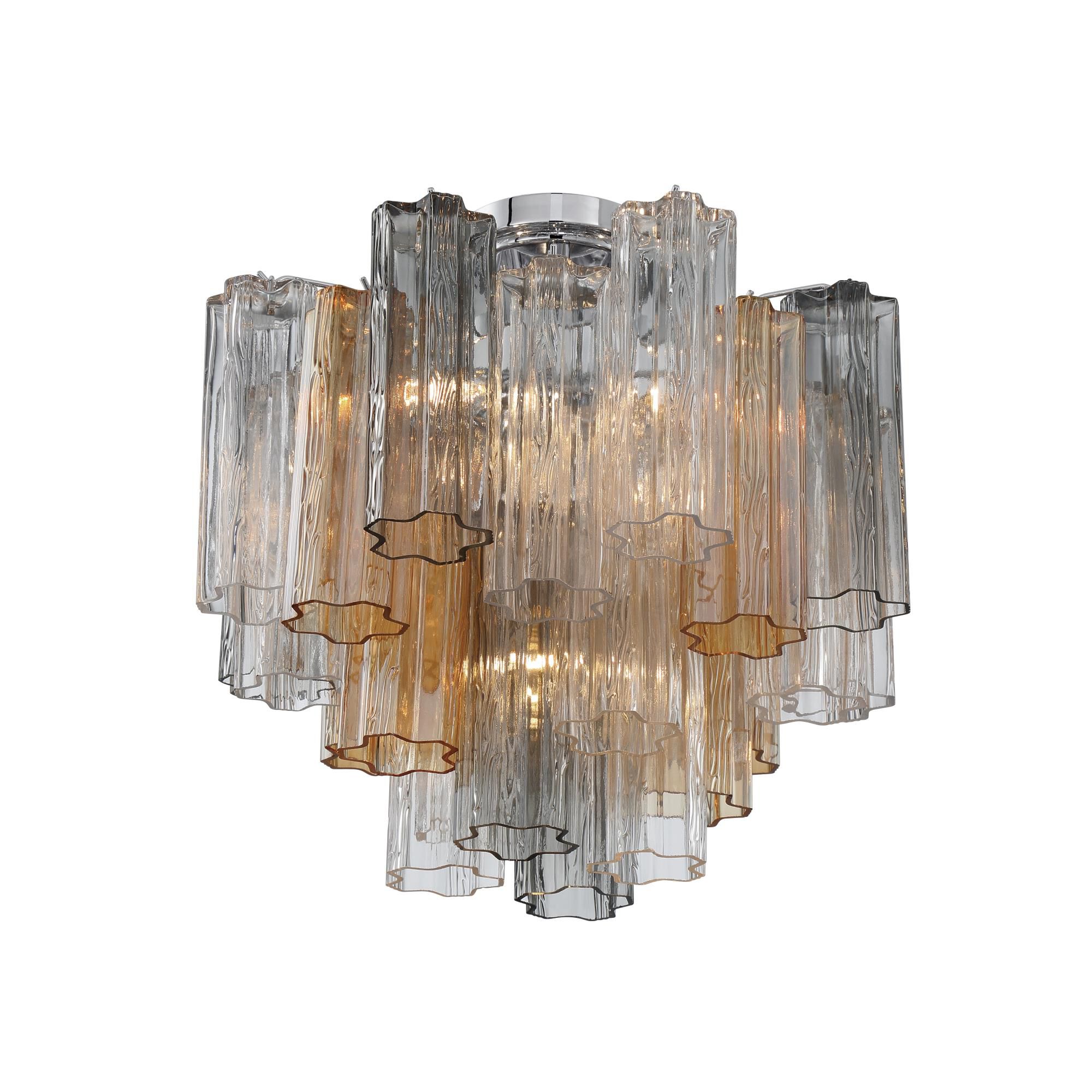 Addis 18 Inch Semi Flush Mount by Crystorama