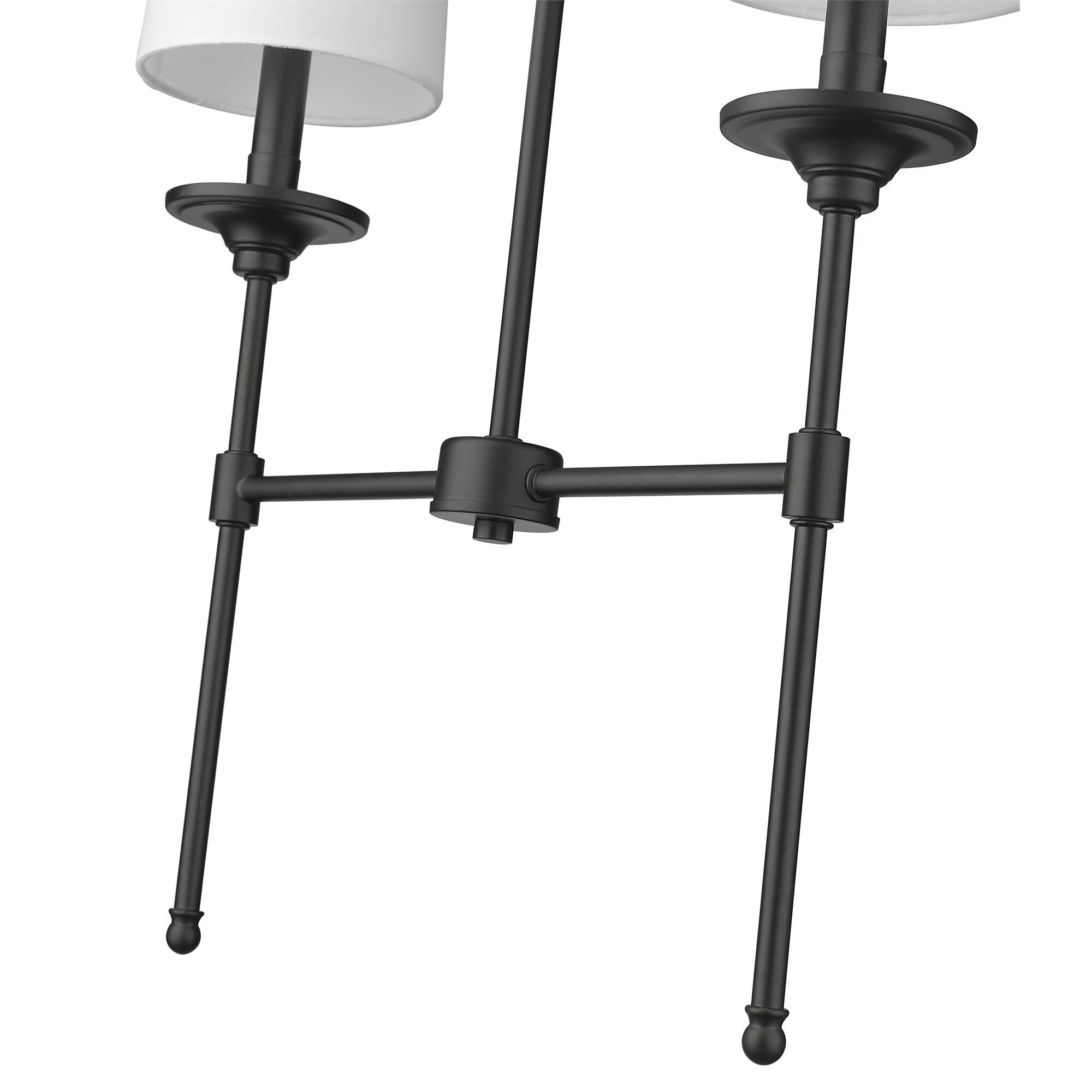 Shown in Matte Black finish and Cloth Cover glass and Cloth Cover shade
