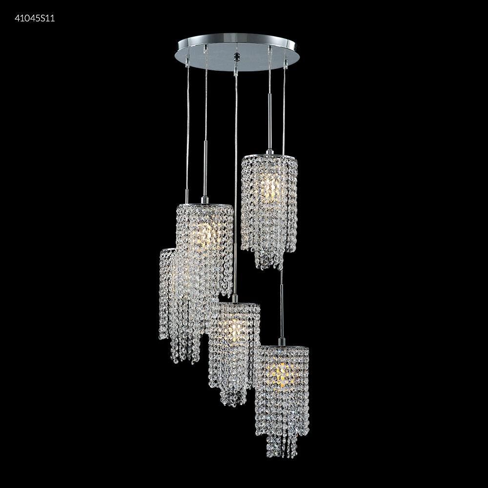 Contemporary Collection 18 Inch 5 Light Mini Chandelier by James R. Moder