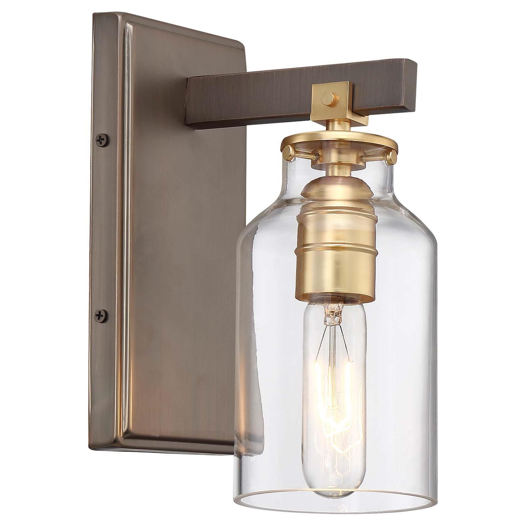 Shown in Harvard Court Bronze W/Gold Hi finish and Clear glass