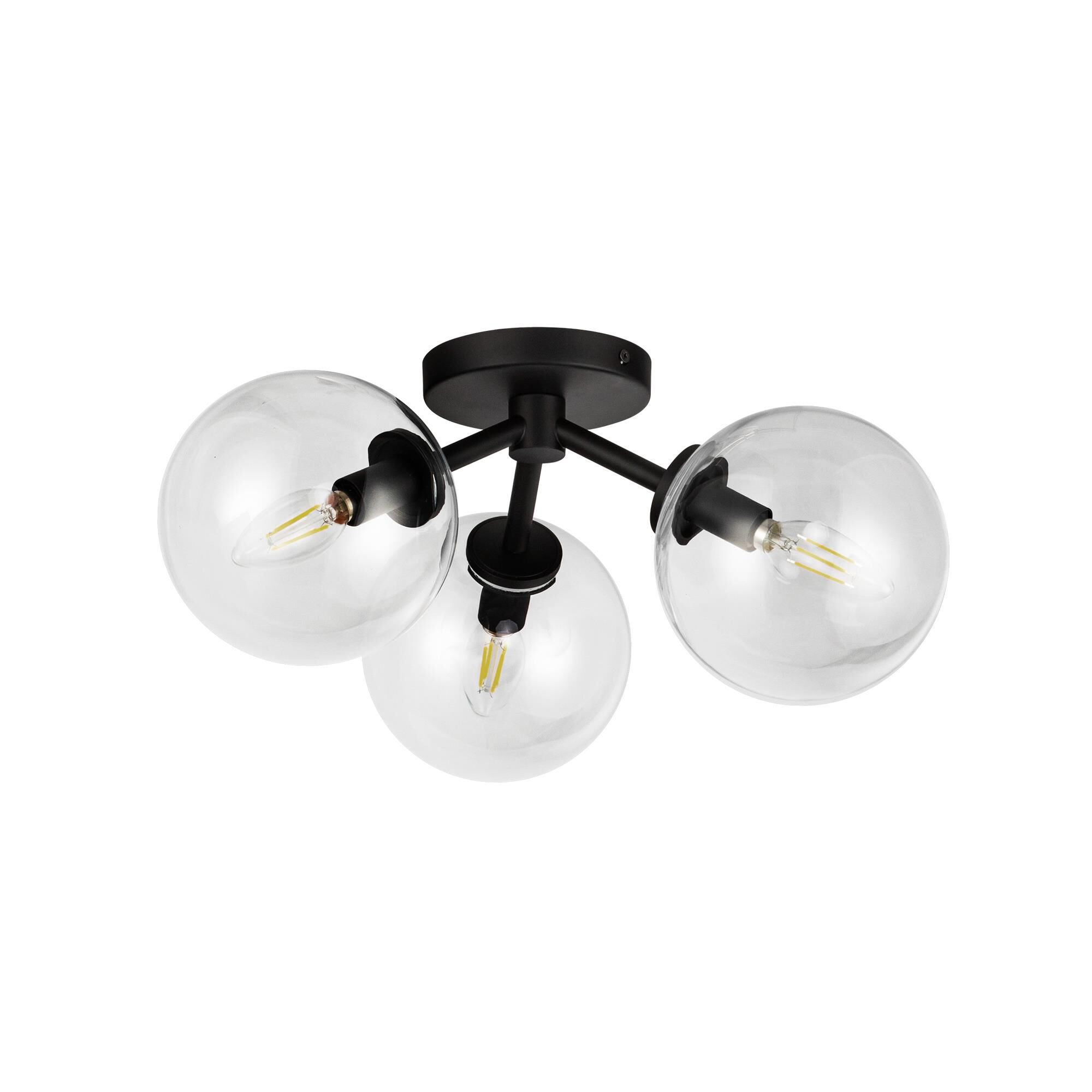Cassia 18 Inch 3 Light Semi Flush Mount,