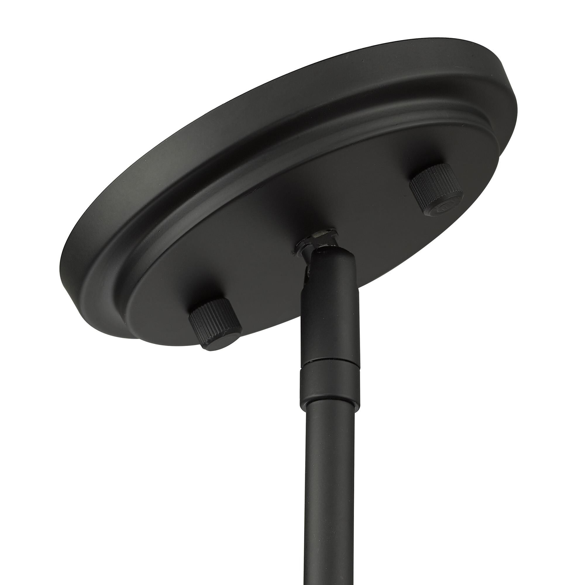 Shown in Matte Black finish and Clear glass