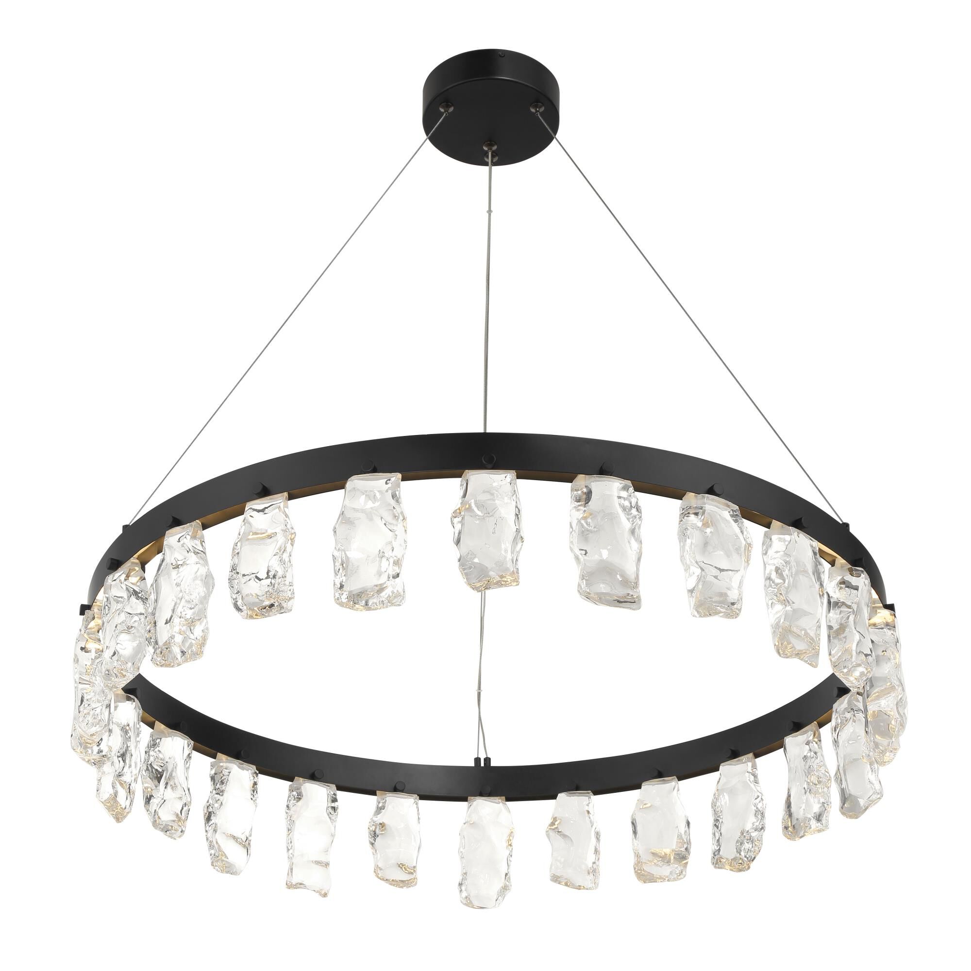 Artic Glacier 33 Inch Chandelier by Kovacs