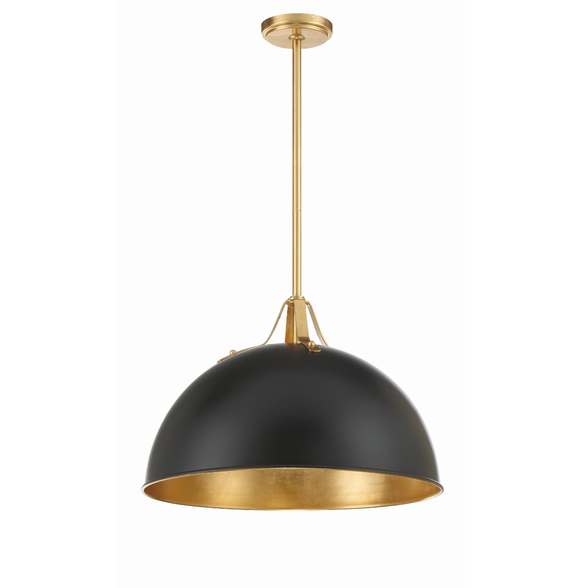 Shown in Matte Black + Antique Gold finish