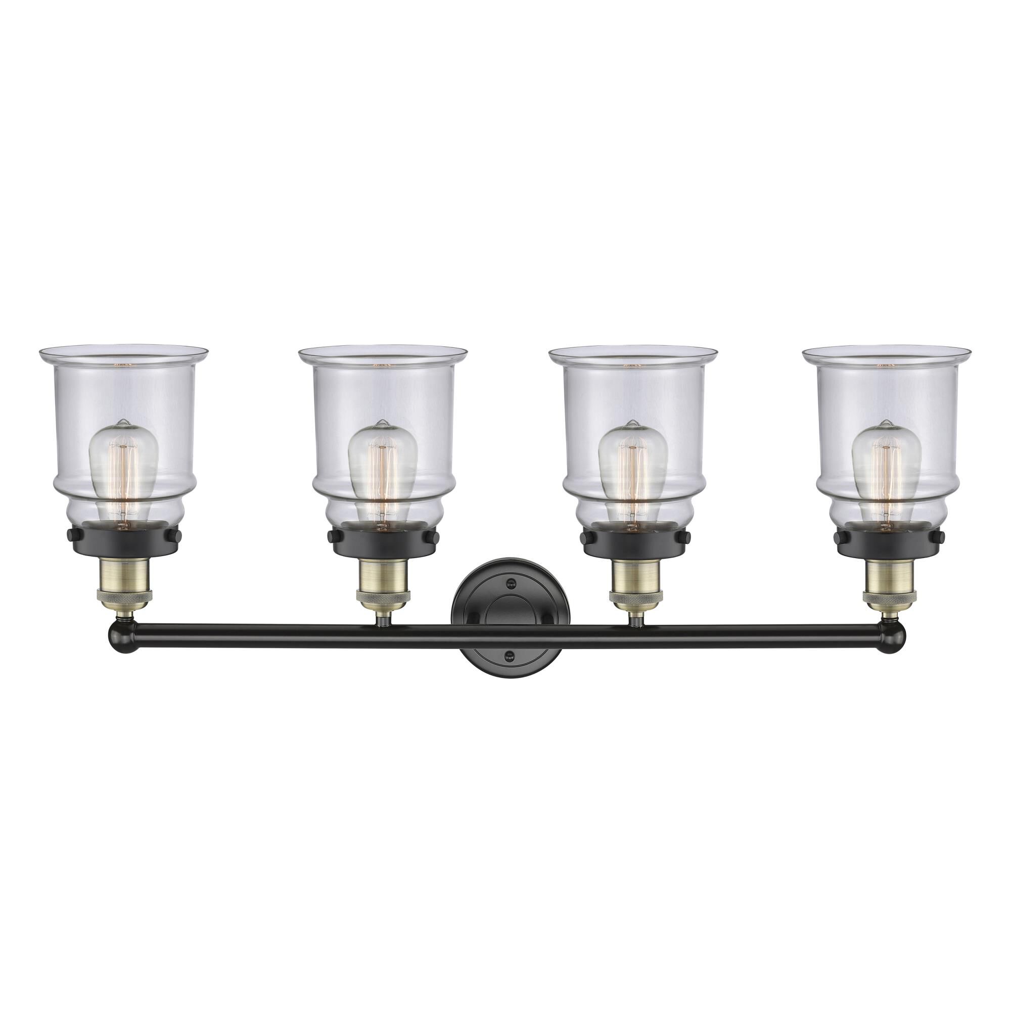 Shown in Black Antique Brass finish and Clear glass