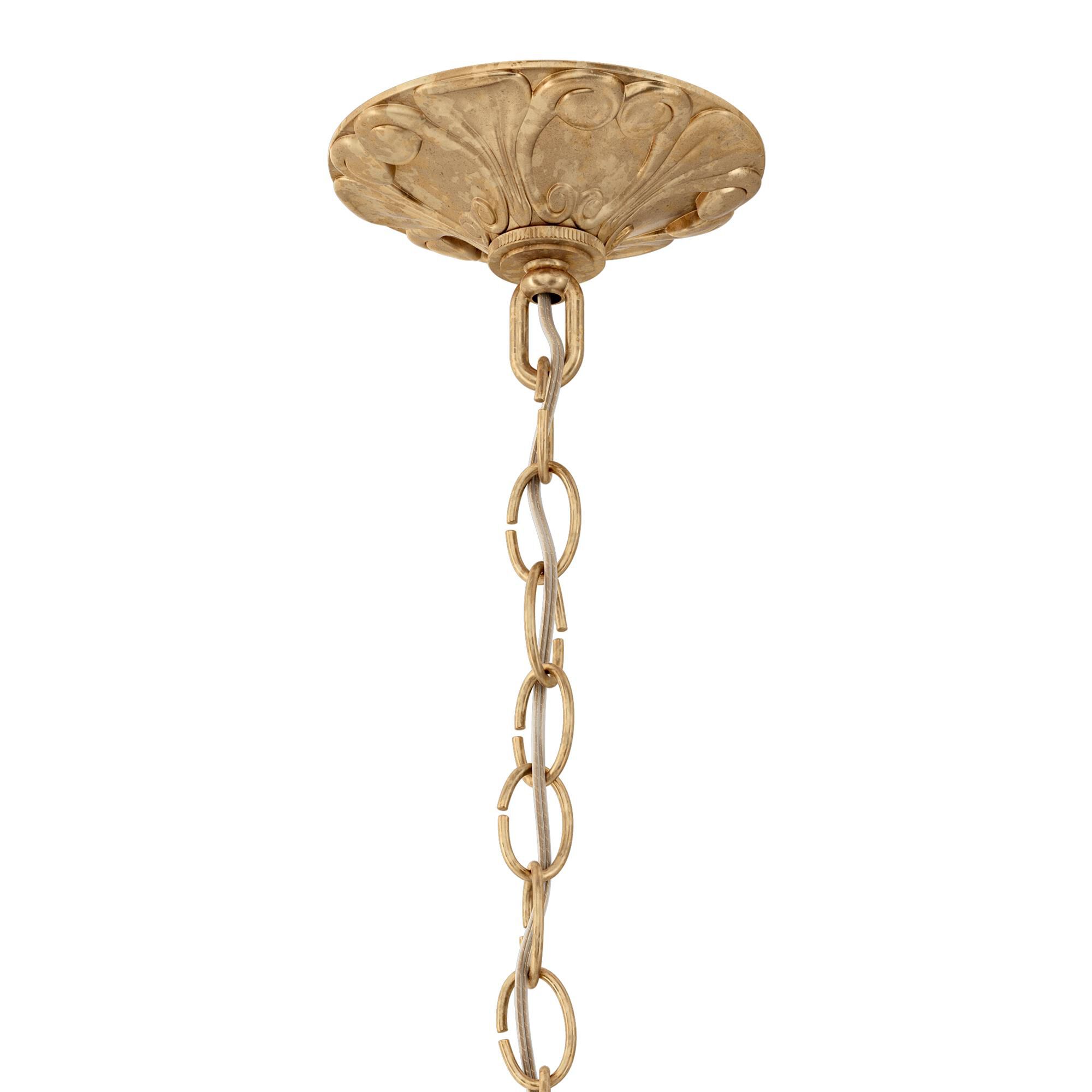 Shown in French Gold finish and Clear Heritage crystal