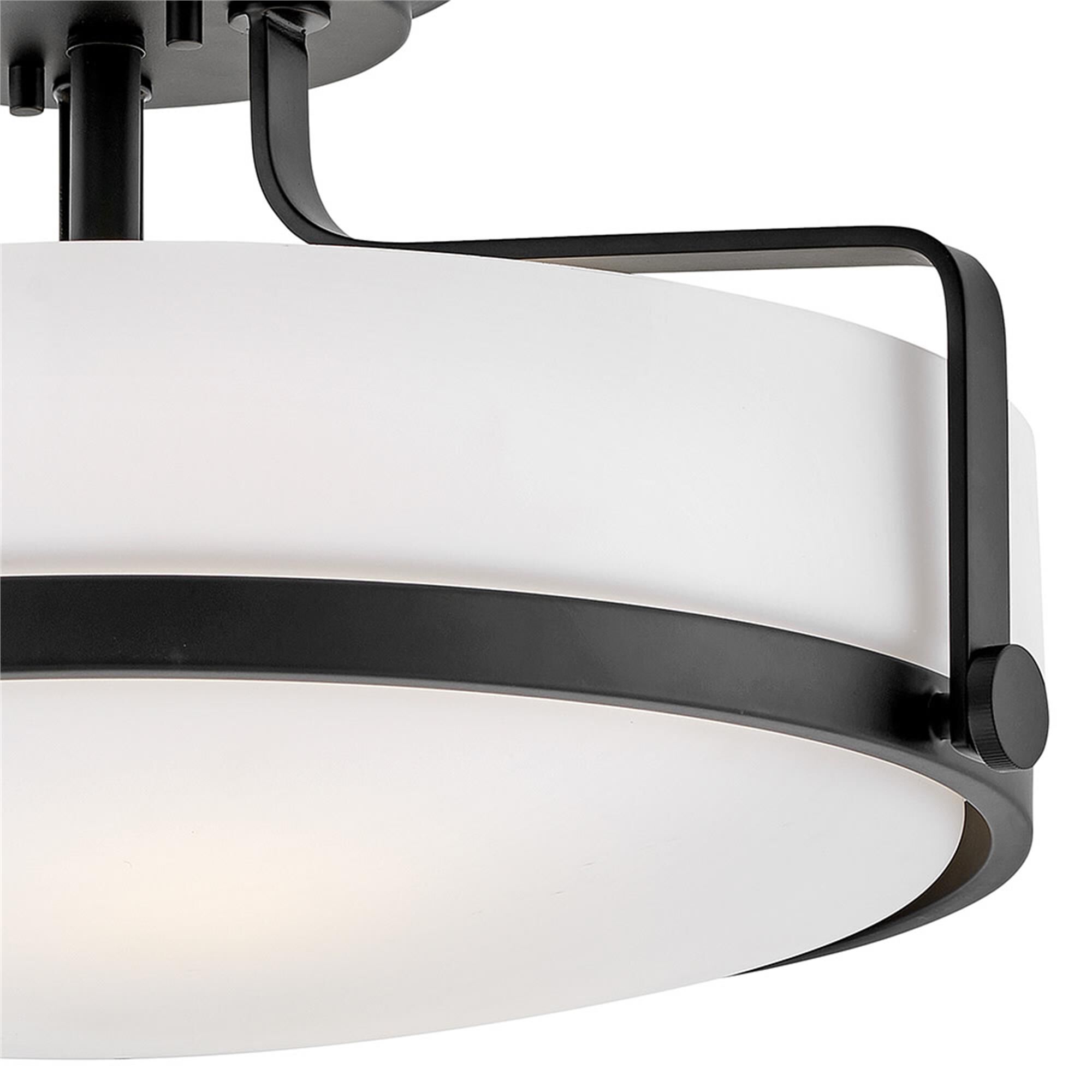 Harper 18 Inch 3 Light Semi Flush Mount,