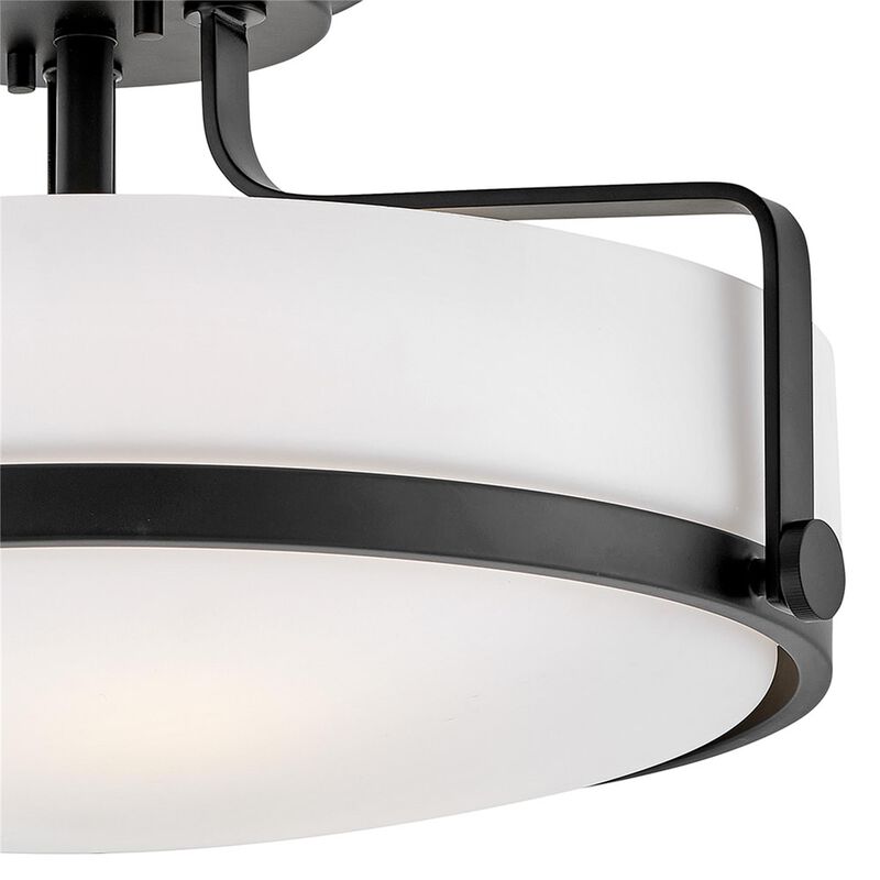 Harper 18 Inch 3 Light Semi Flush Mount by Hinkley