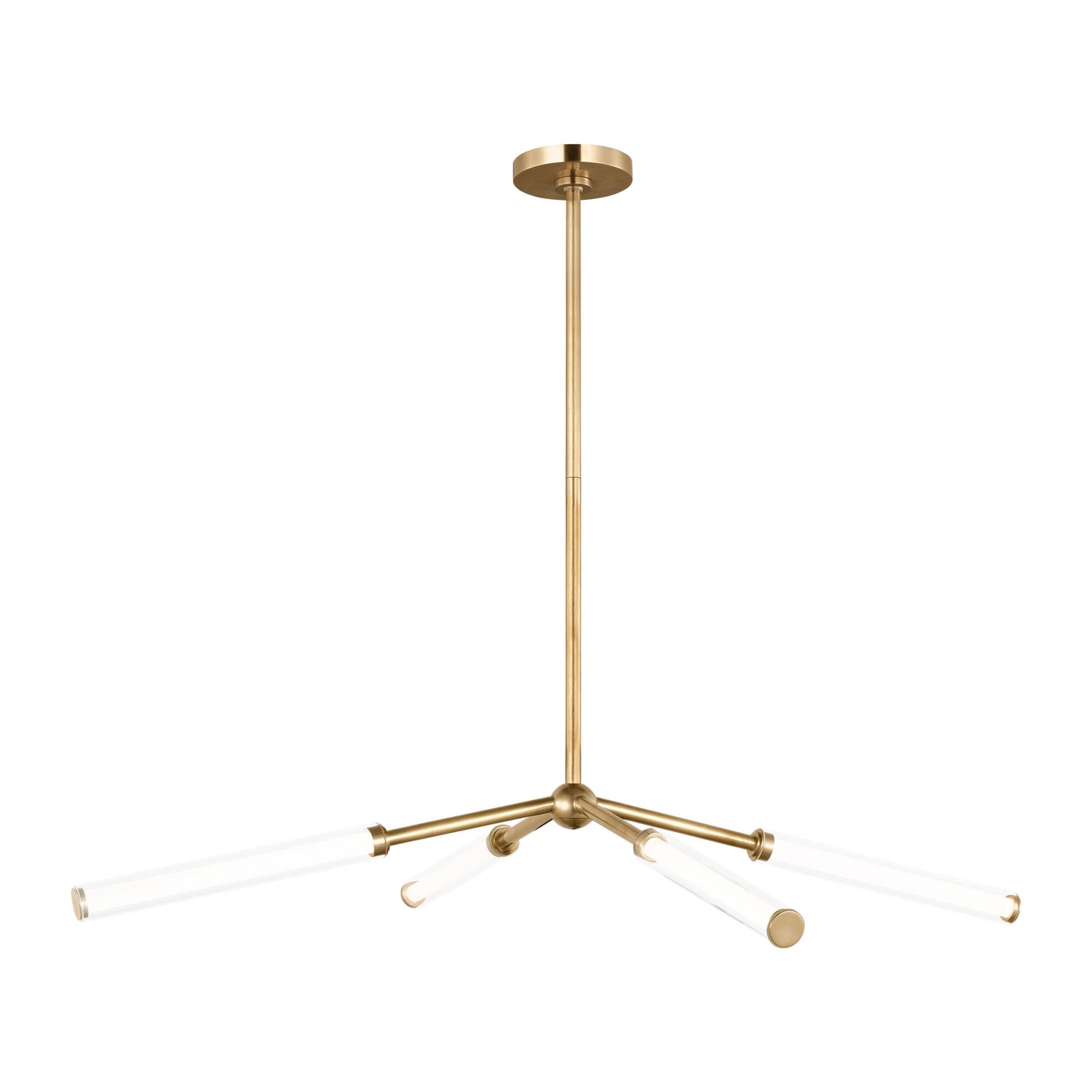 Shown in Hand-Rubbed Antique Brass finish and Clear glass